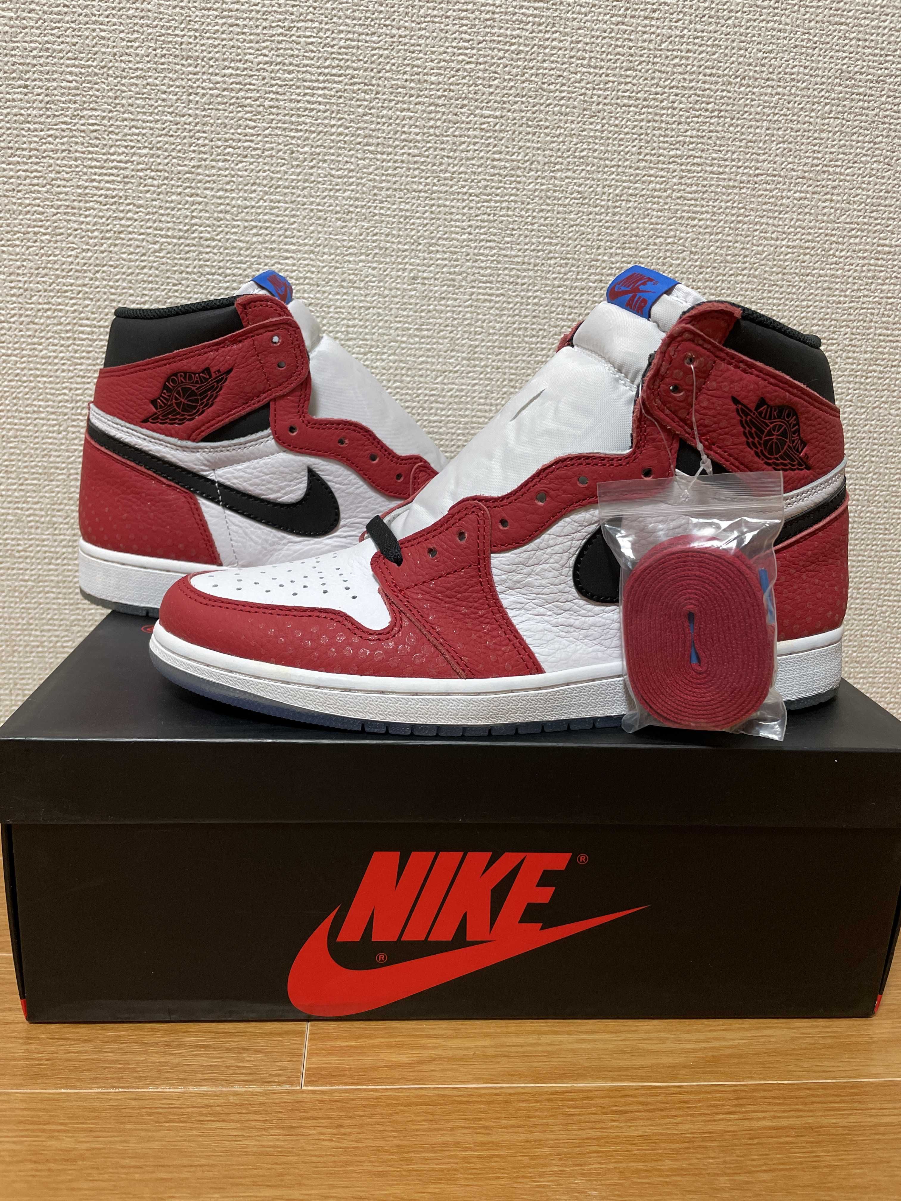 Spiderman × Nike Air Jordan 1 Origin Story "Gym Red/White/Photo Blue/Black"