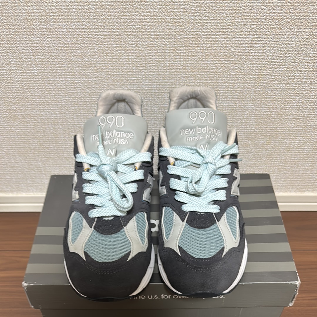 KITH Ronnie Fieg × New Balance 990V2 "Steel Blue"