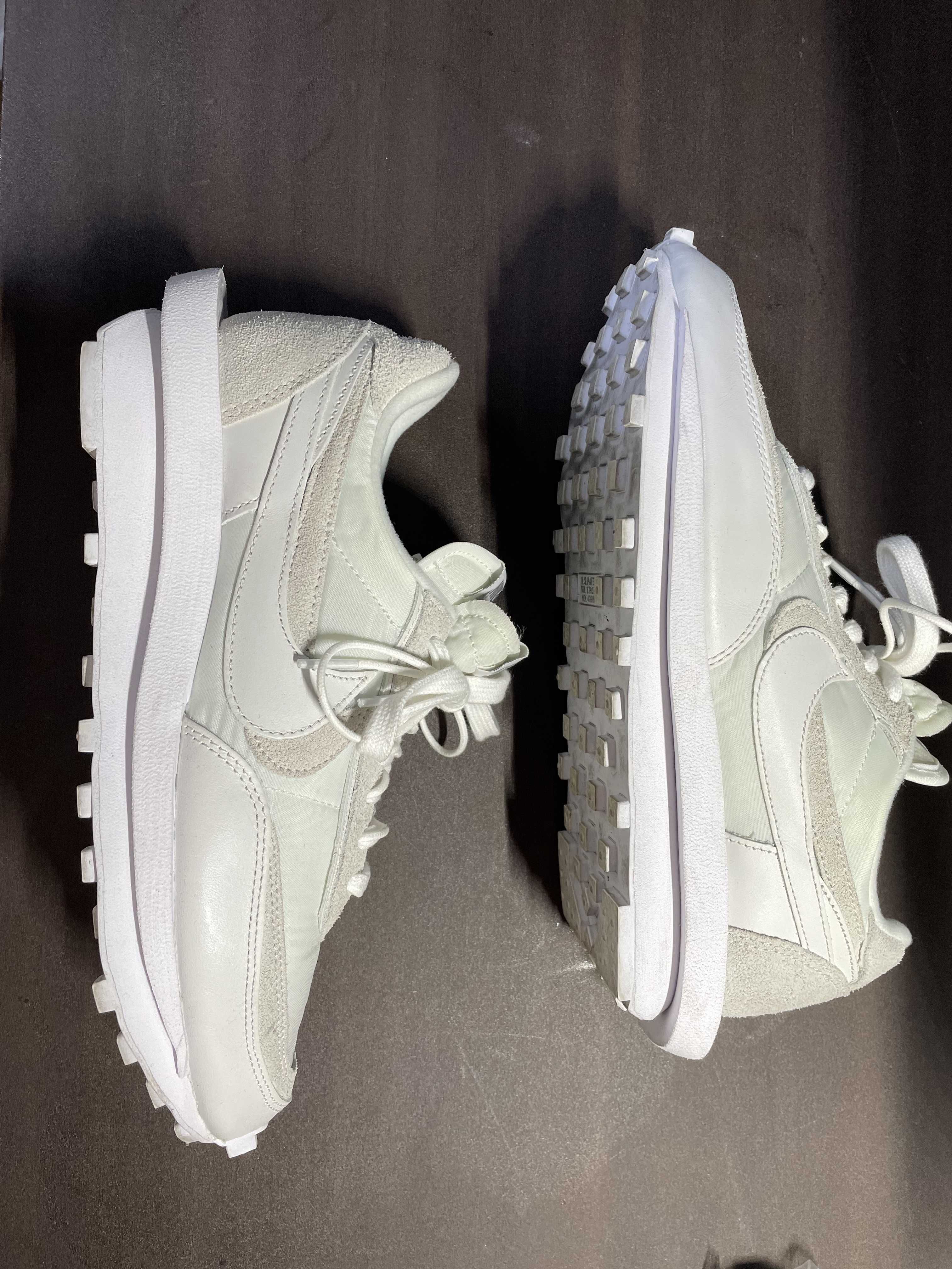 sacai × Nike LDV Waffle "Triple White"