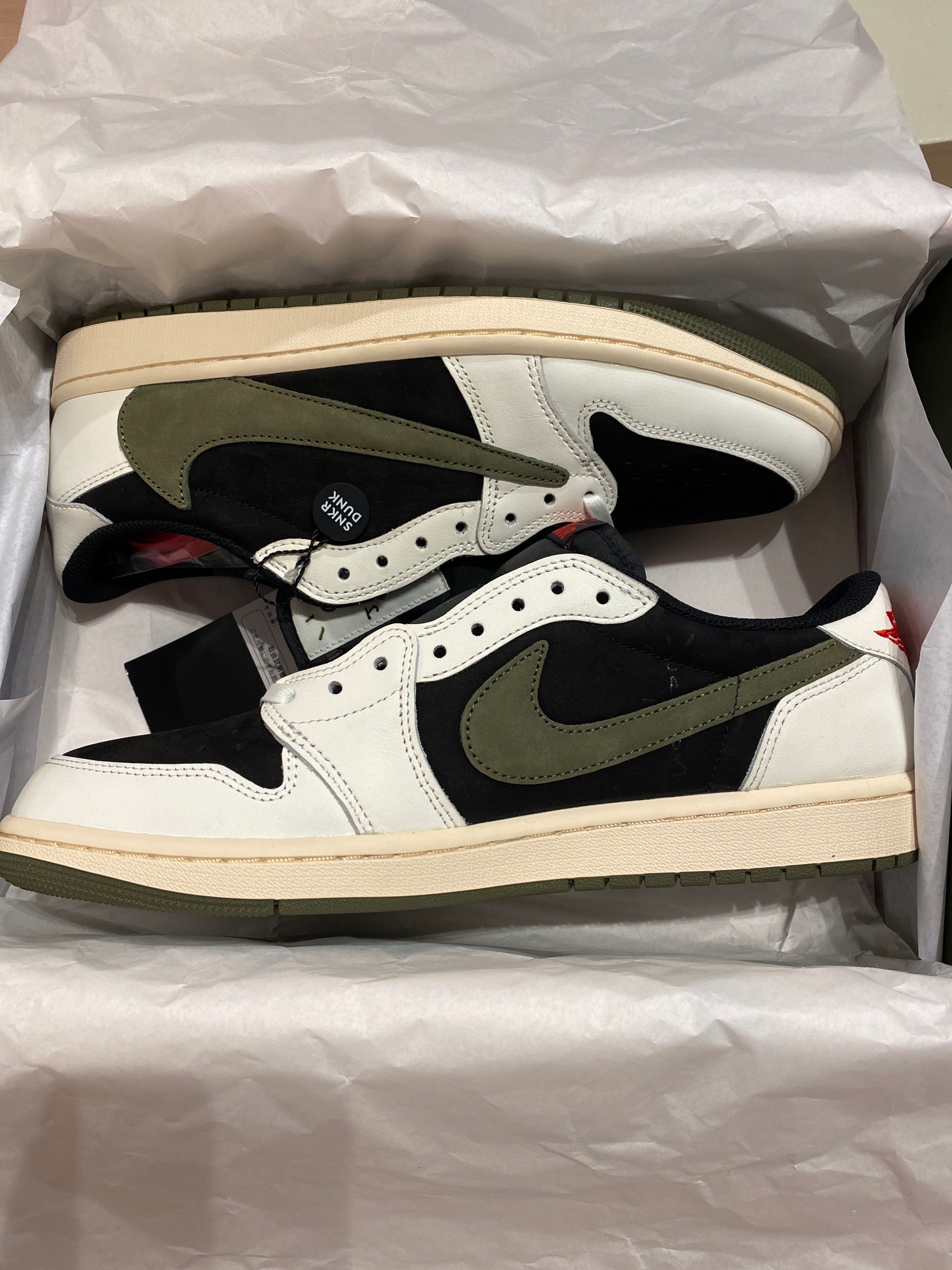 Travis Scott × Nike Women's Air Jordan 1 Low OG "Medium Olive"