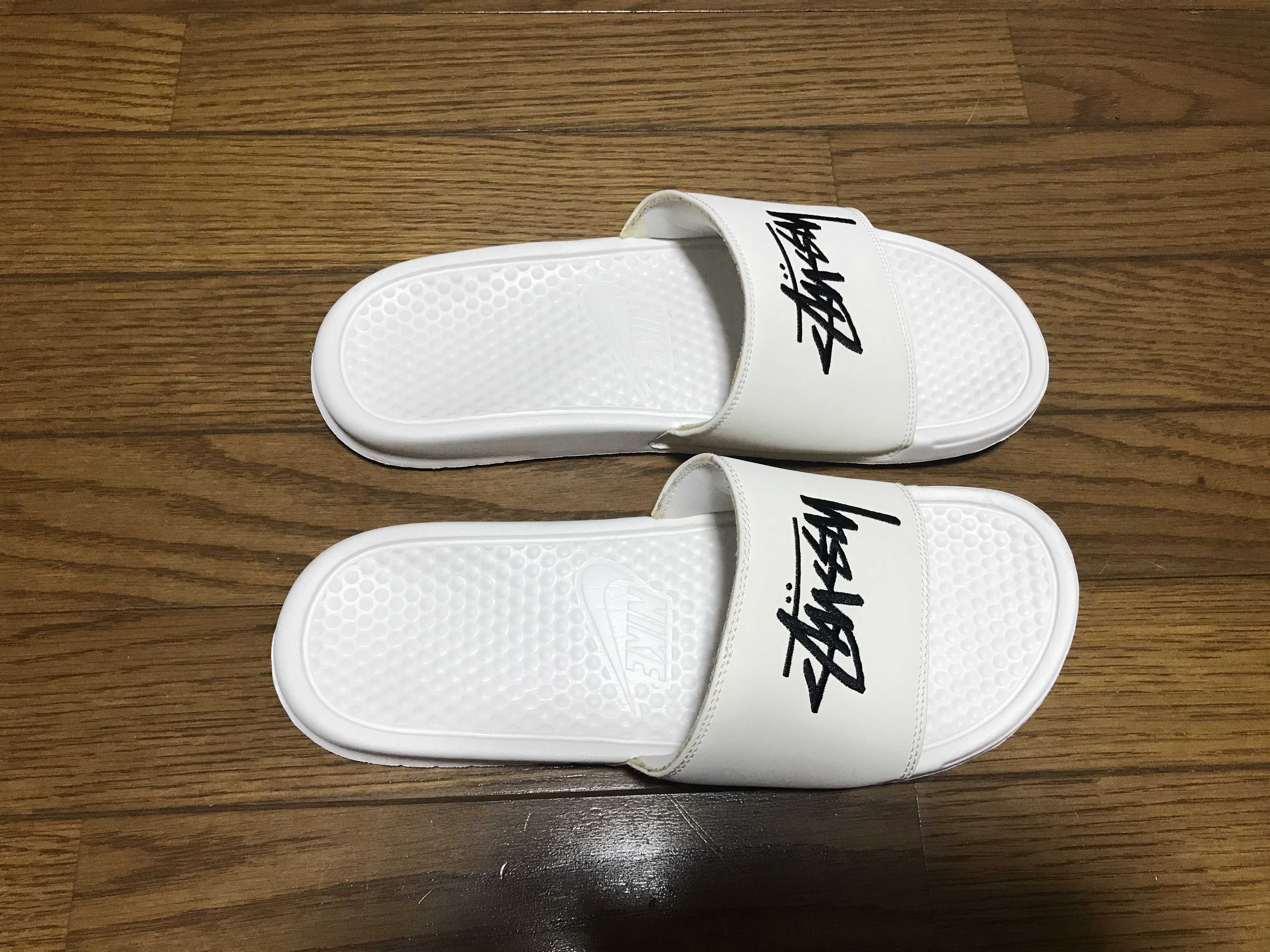 Stussy × Nike Benassi Slide Sandal "Sail"