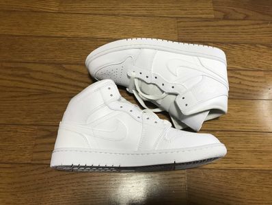 Nike Air Jordan 1 Mid "Triple White"(2020)
