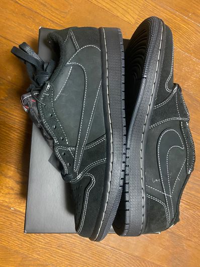 Travis Scott × Nike Air Jordan 1 Low OG SP "Black Phantom"
