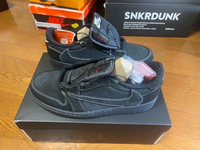 Travis Scott × Nike Air Jordan 1 Low OG SP "Black Phantom"