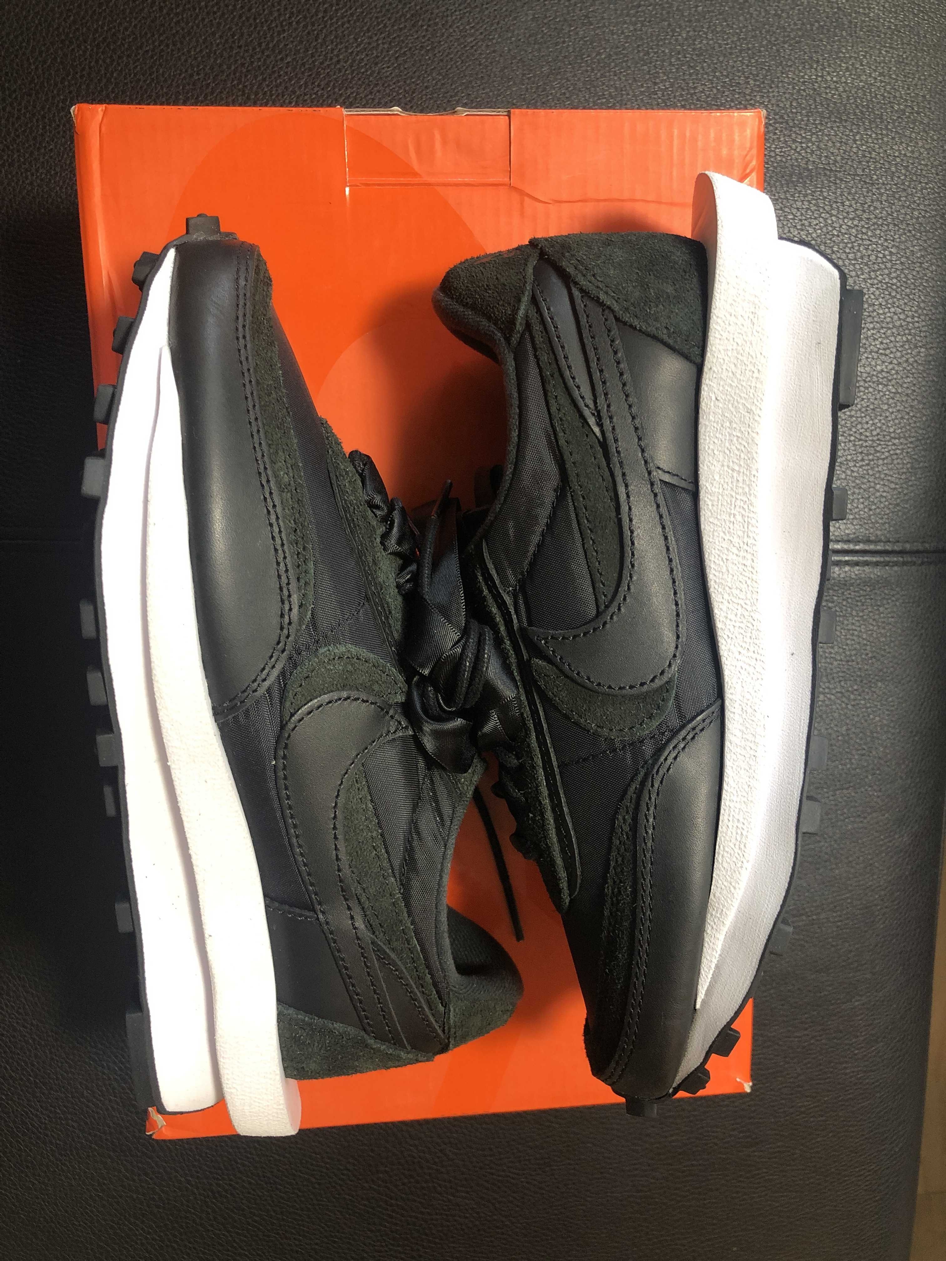 sacai × Nike LDV Waffle "Triple Black"