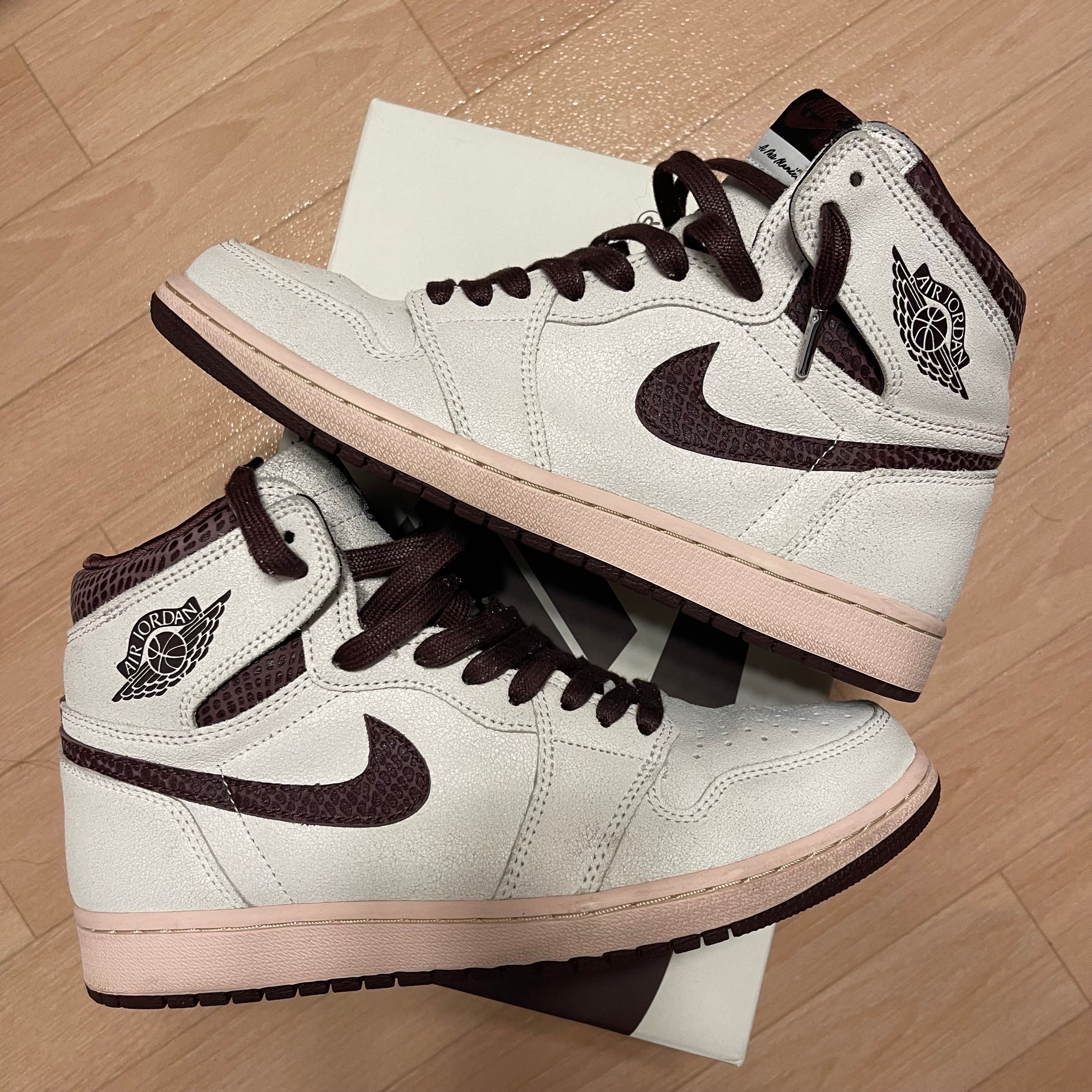 A Ma Maniere × Nike Air Jordan 1 Retro High OG "Sail and Burgundy"