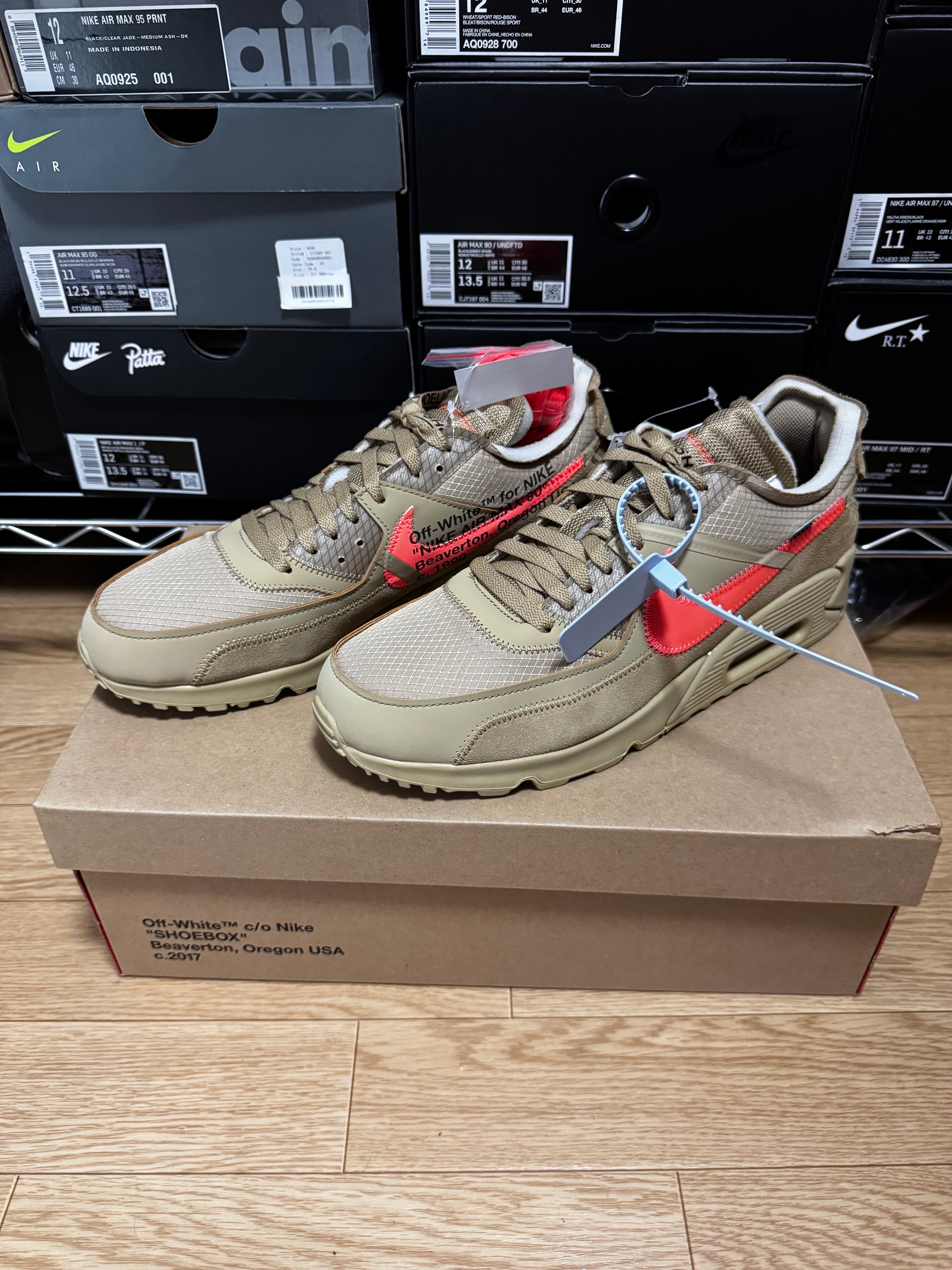 Off-White × Nike Air Max 90 "Desert Ore"