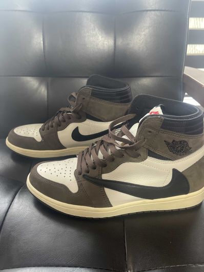 Travis Scott × Nike Air Jordan 1 Retro High OG TS SP "Sail/Dark Mocha"