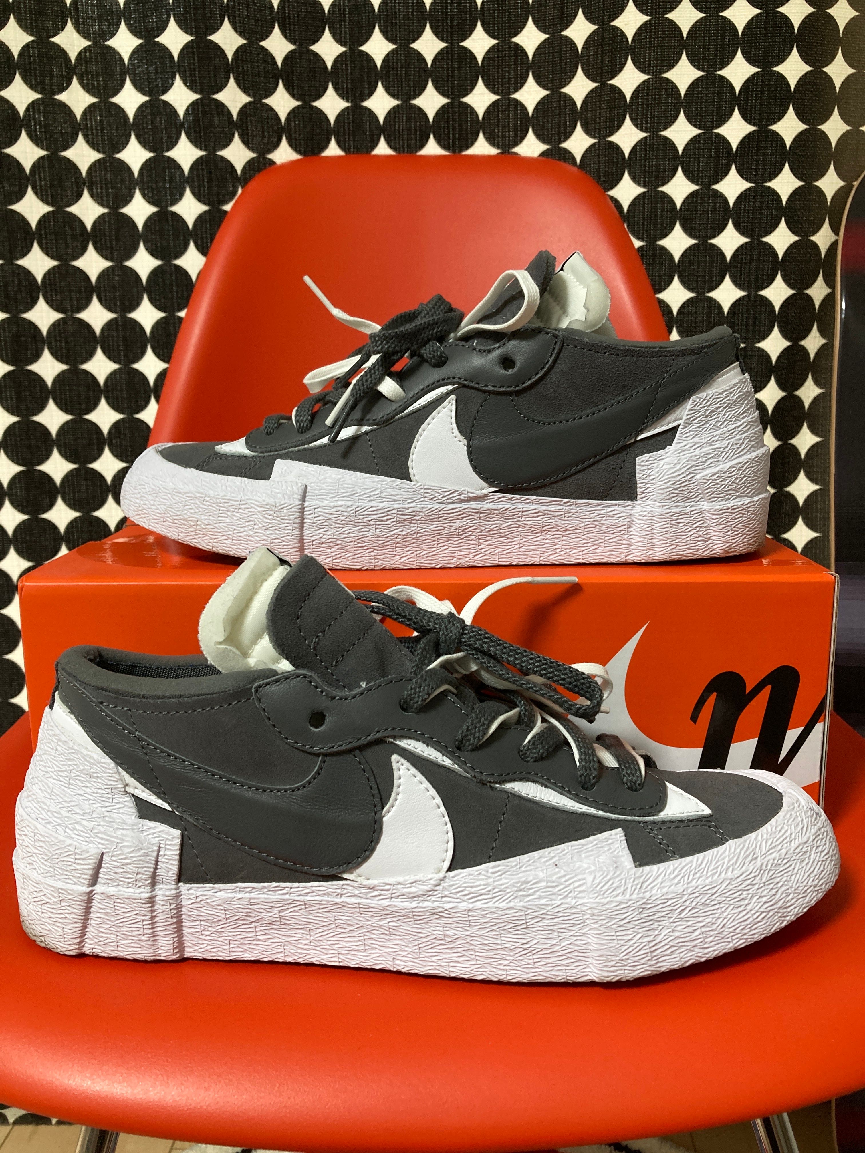 Sacai × Nike Blazer Low "Iron Grey"