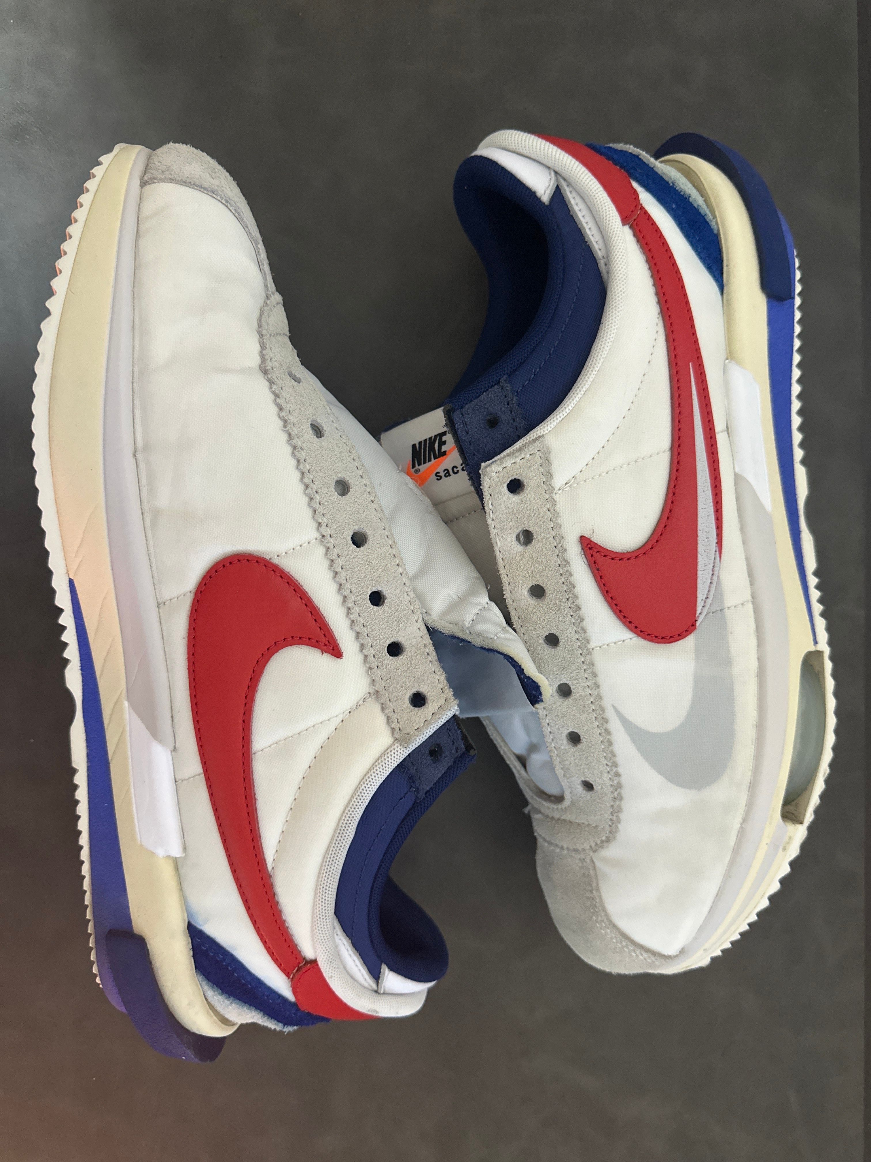 sacai × Nike Zoom Cortez "White and University Red"