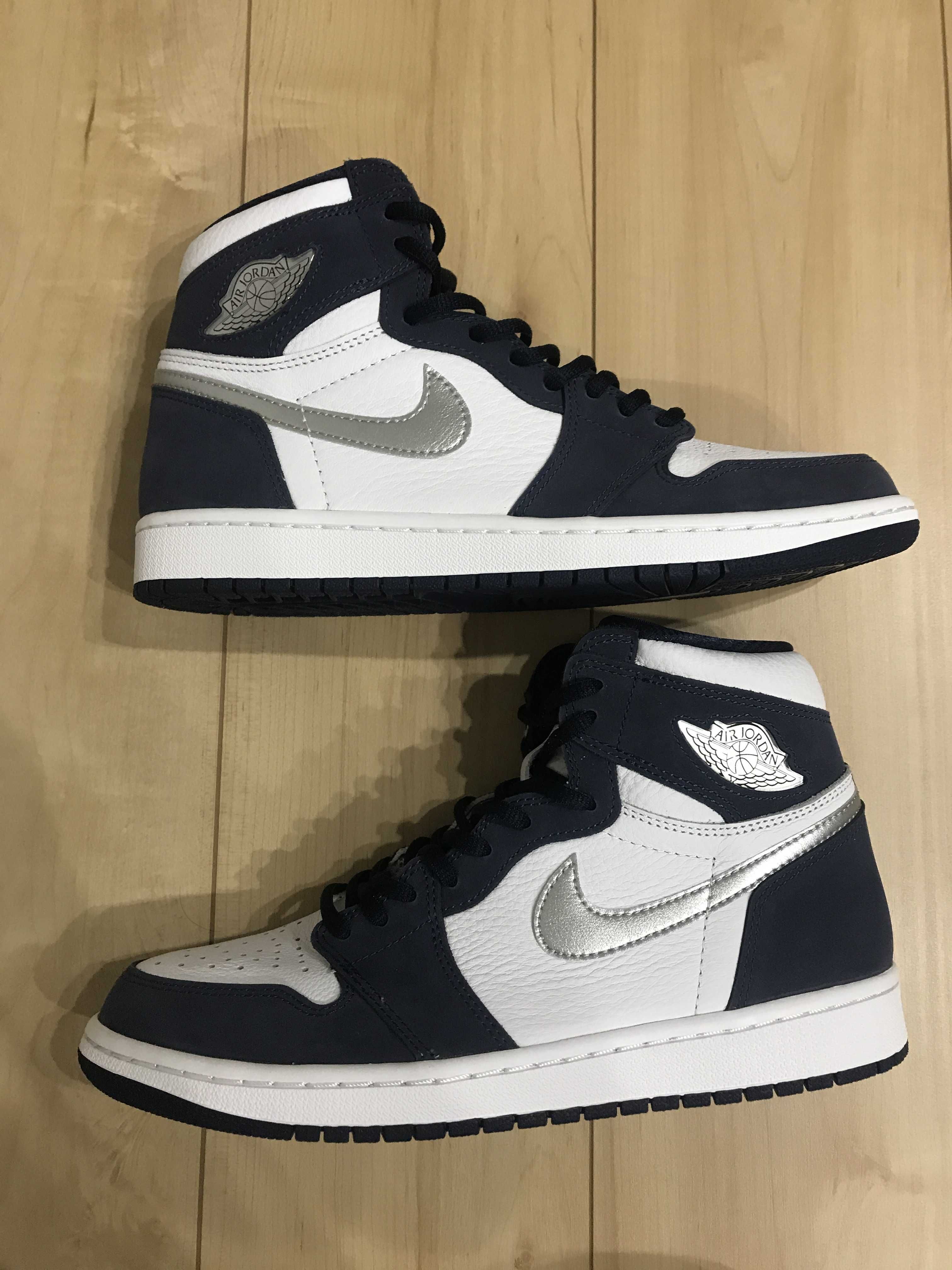 Nike Air Jordan 1 High OG CO.JP "White/Midnight Navy" (2020) (Standard Box)