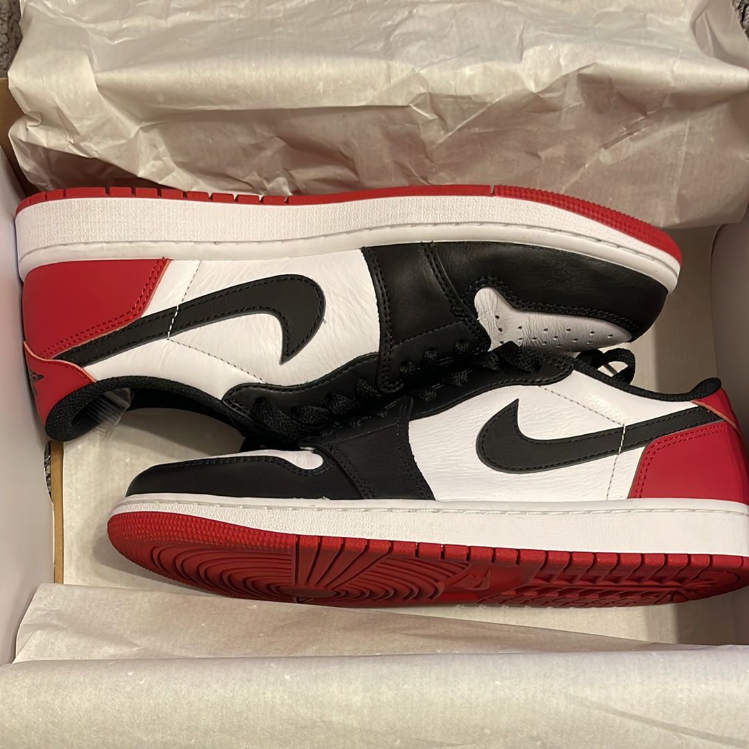 Nike Air Jordan 1 Retro Low OG "Black Toe"