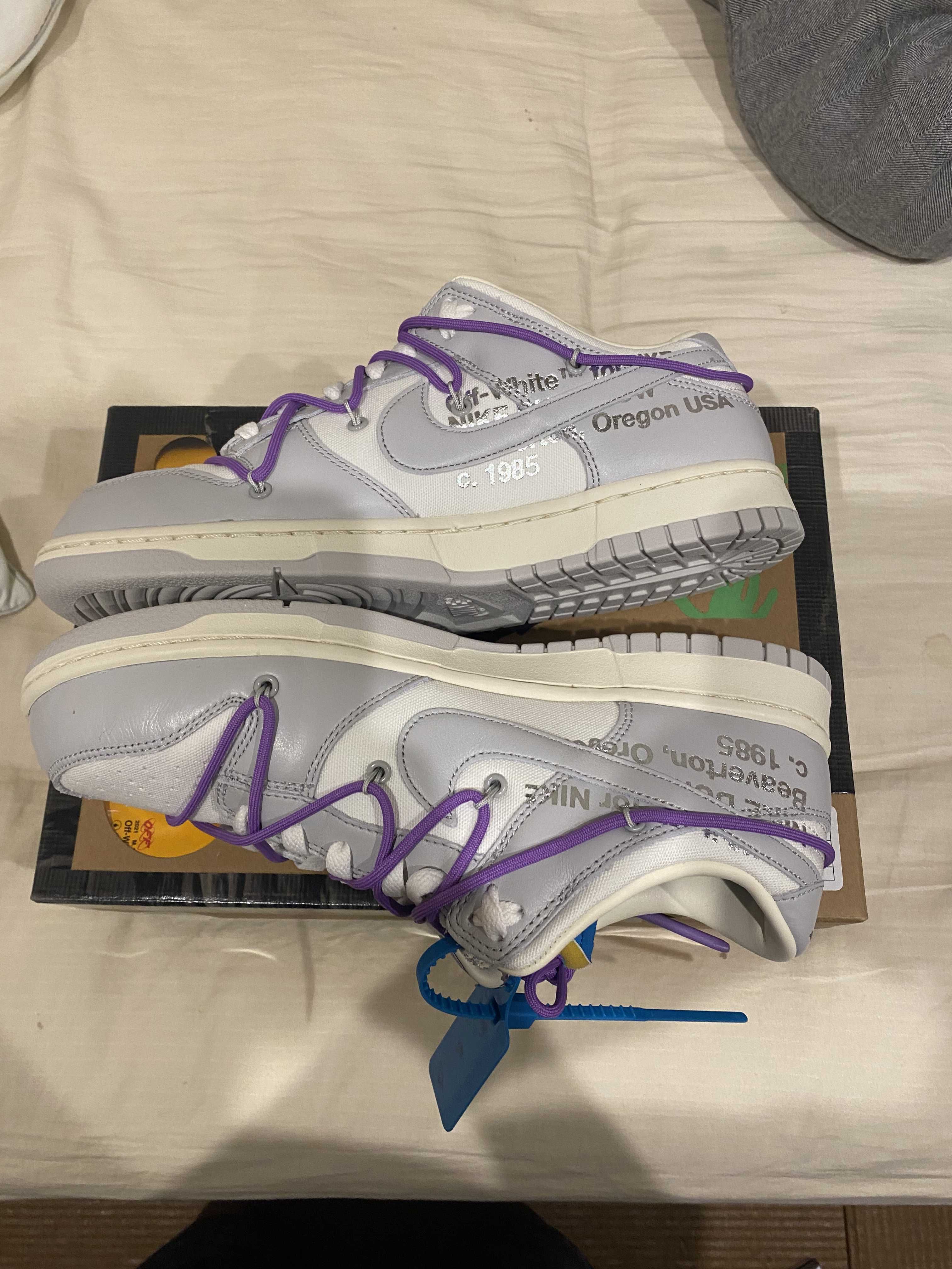 Off-White × Nike Dunk Low "Sail/Neutral Gray"