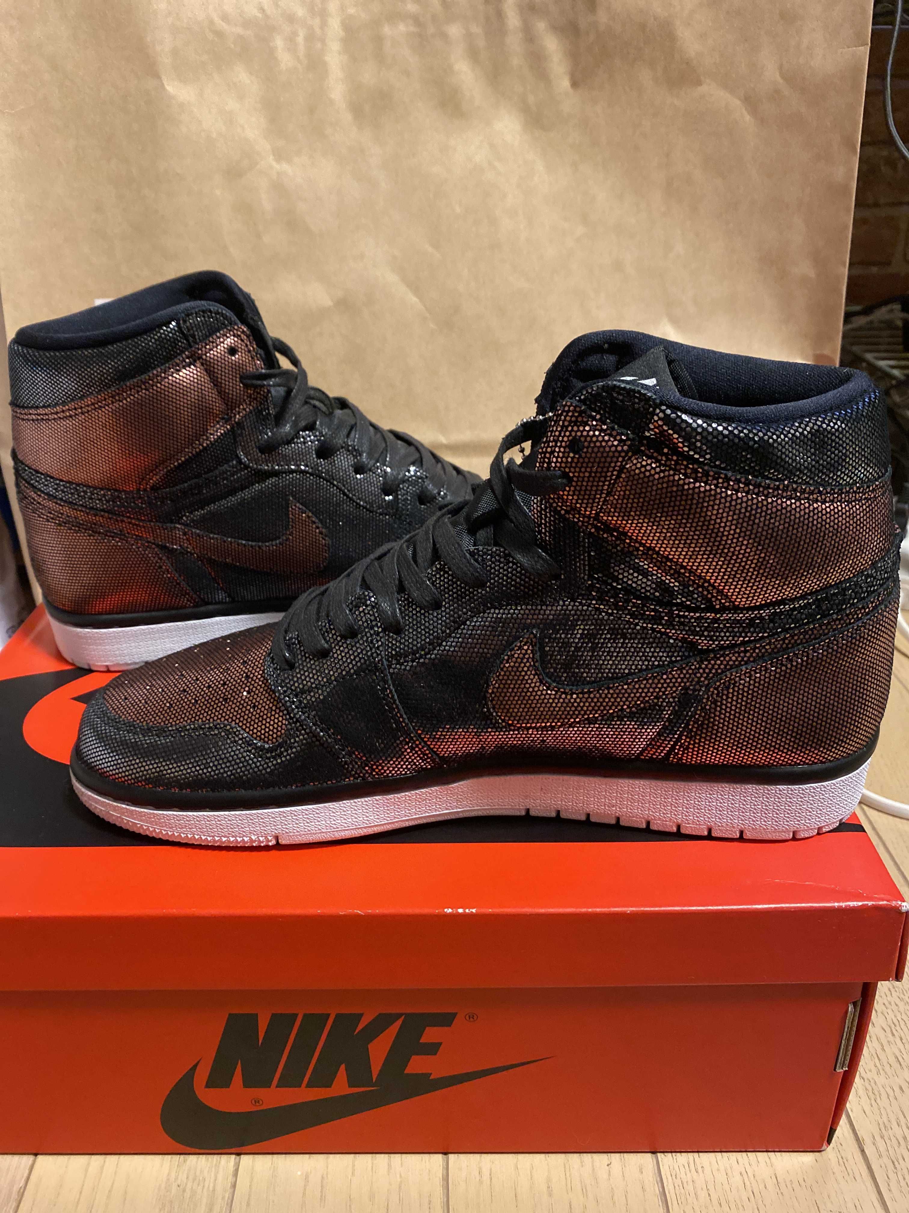 Nike Women's Air Jordan 1 High OG Fearless Metallic Rose Gold