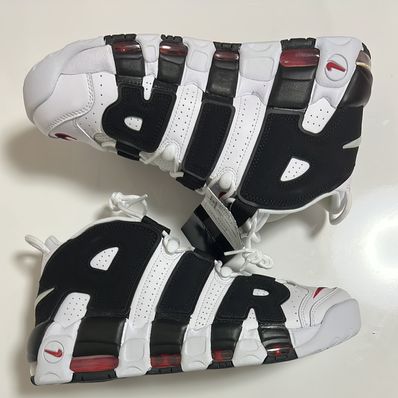 NIKE AIR MORE UPTEMPO "WHITE/BLACK/UNIVERSITY RED"(2020)