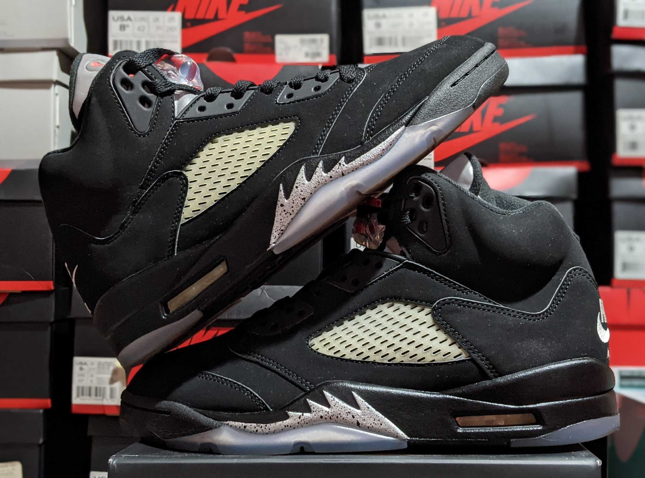 Nike Air Jordan 5 Retro OG "Black/Fire Red/Metallic Silver/White" (2016)