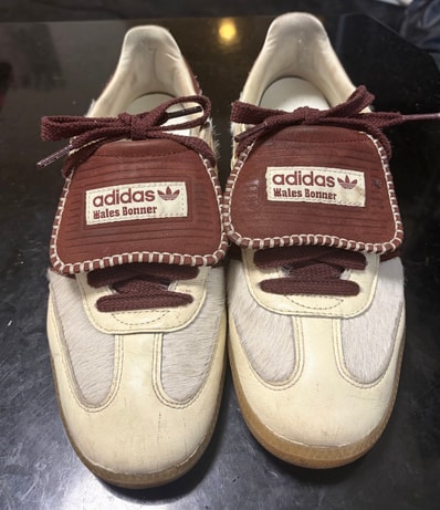 Wales Bonner × adidas Samba Pony Tonal Low "Cream White/Mystery Brown"