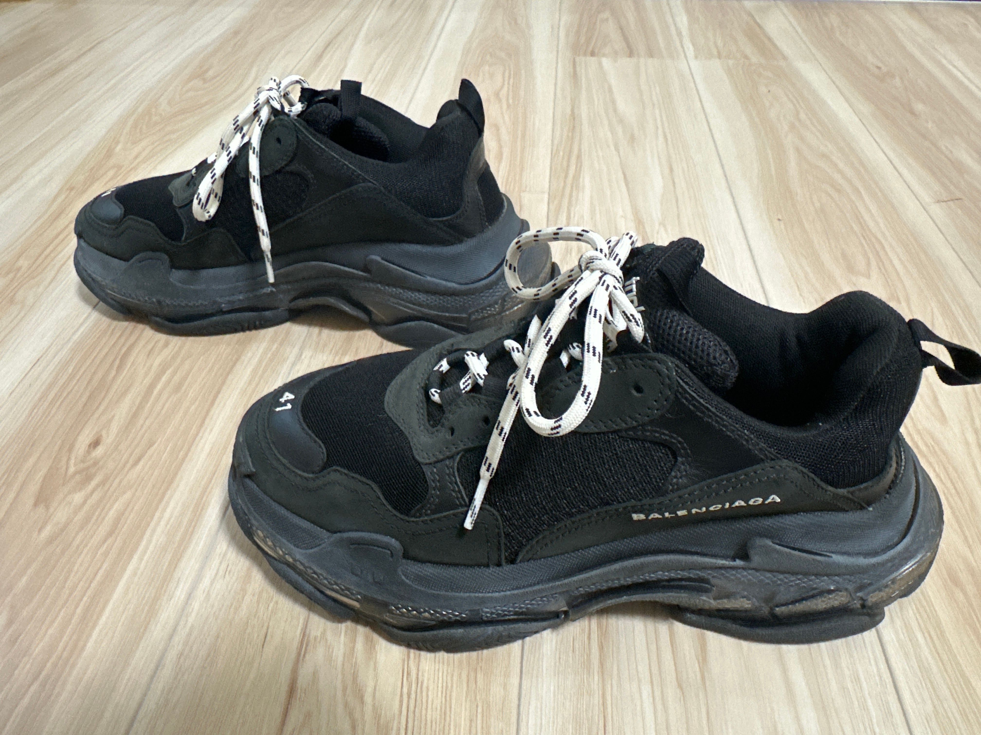 BALENCIAGA Triple S Clear Sole "Black"