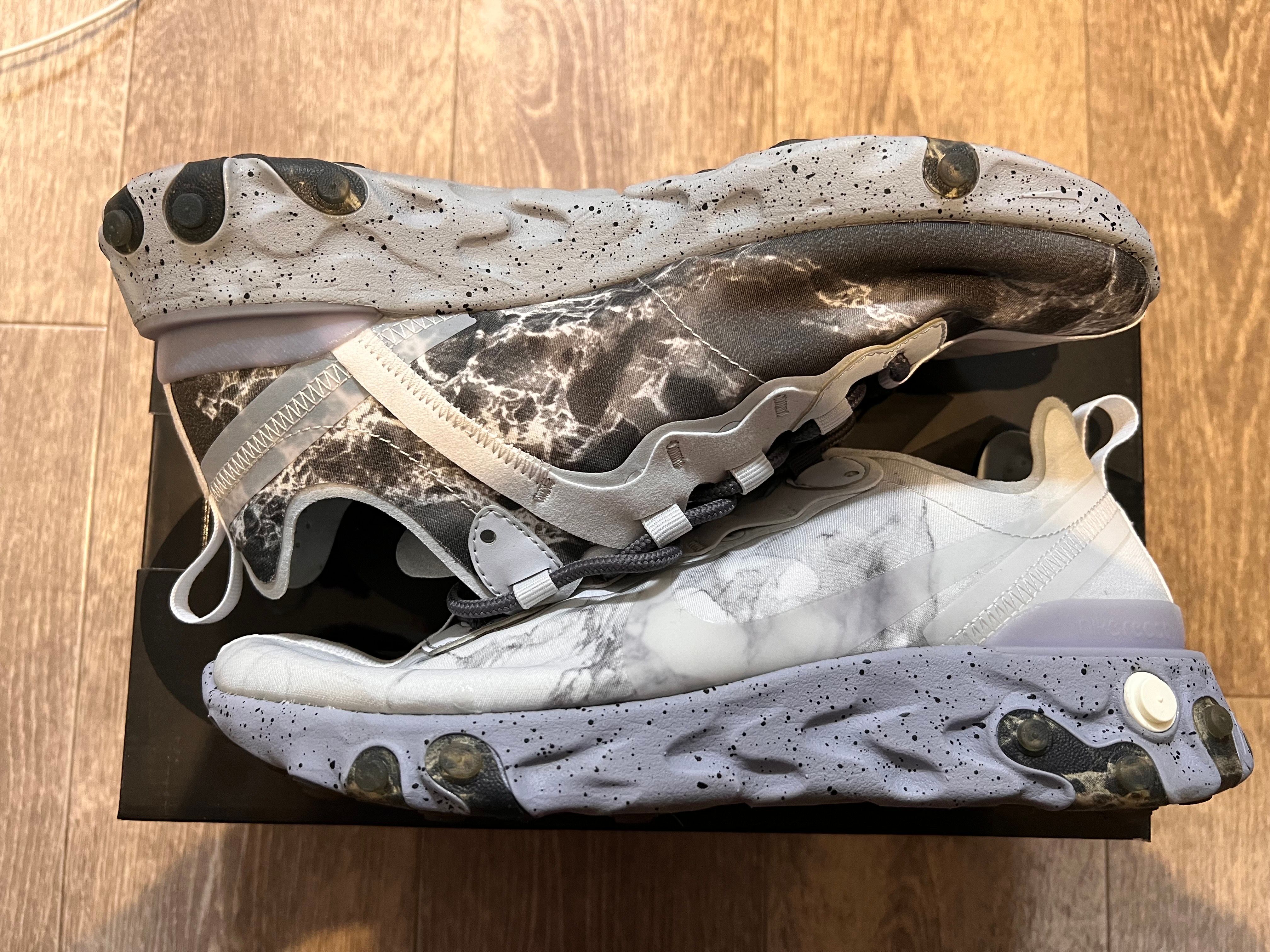 KENDRICK LAMAR×NIKE REACT ELEMENT 55 "PURE PLATINUM/CLEAR-WOLF GREY-BLACK"
