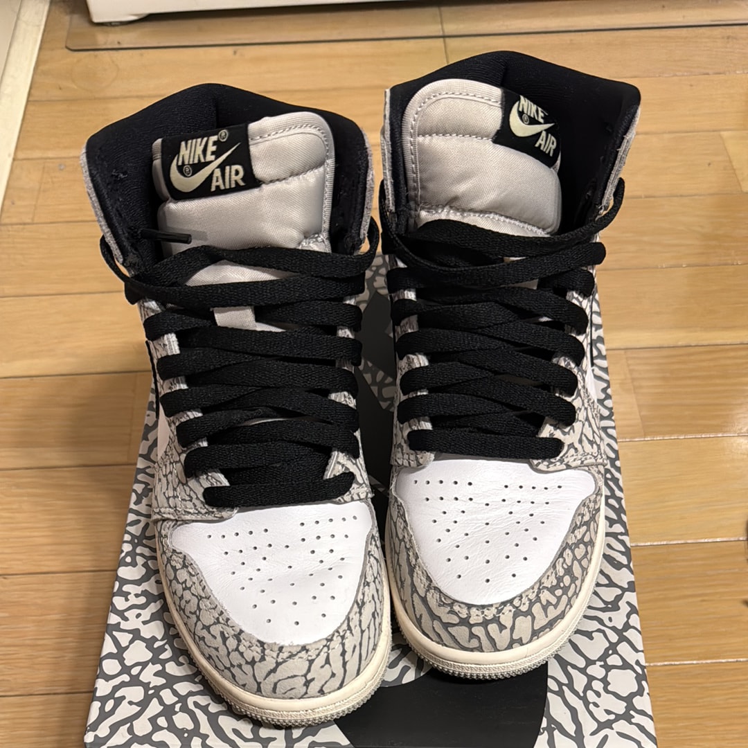 Nike GS Air Jordan 1 High OG "White Cement"