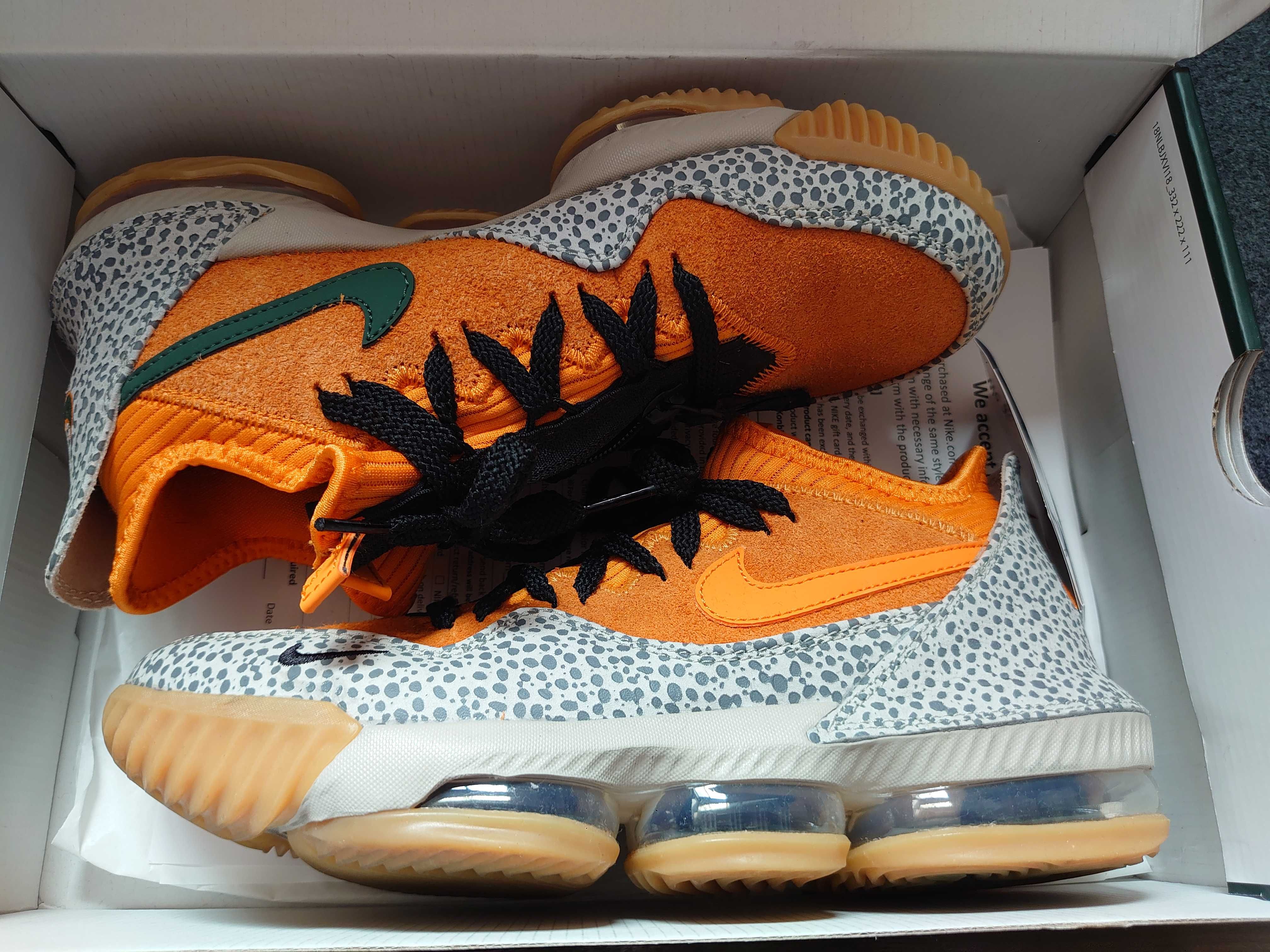 atmos × Nike LeBron 16 Low "Safari" (CD9471-800/CI3358-800)