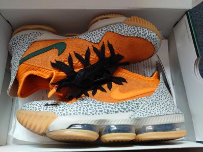 atmos × Nike LeBron 16 Low "Safari" (CD9471-800/CI3358-800)