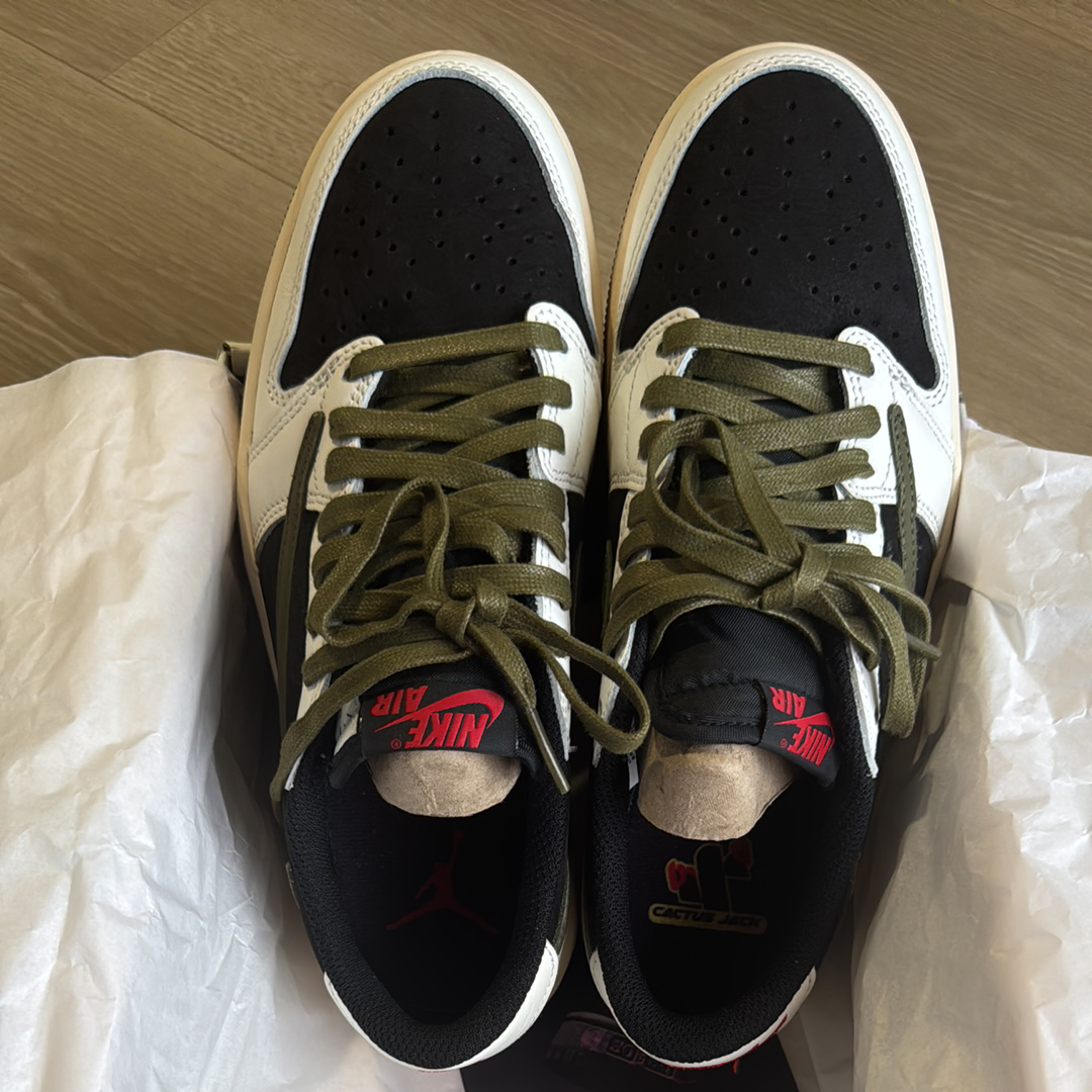 Travis Scott × Nike Women's Air Jordan 1 Low OG "Medium Olive"