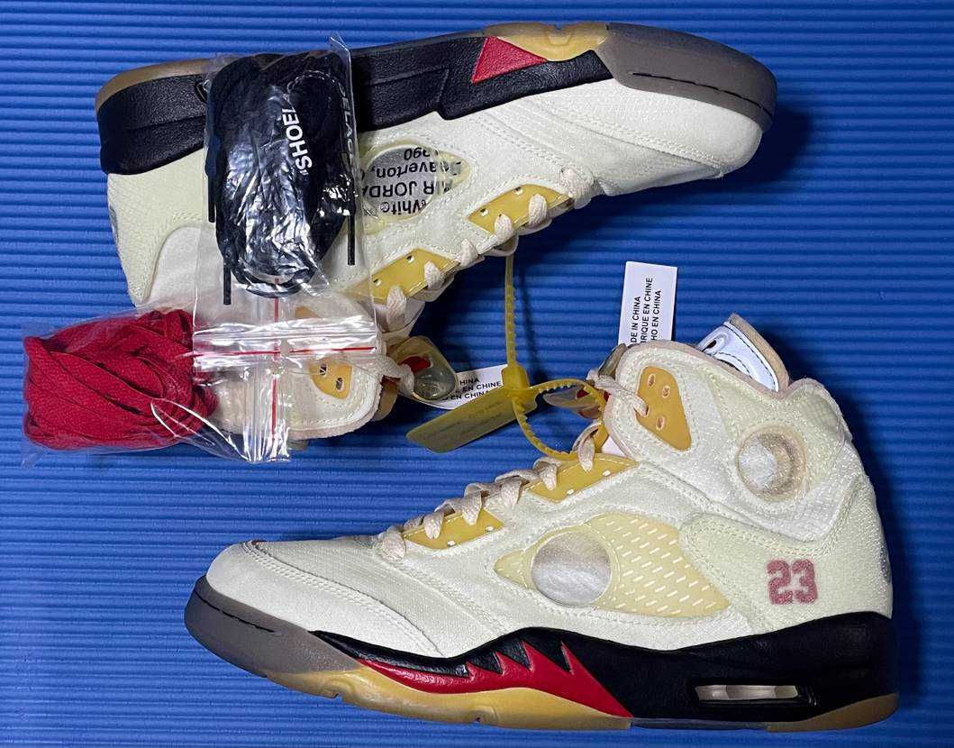 Off-White × Nike Air Jordan 5 "Sail"