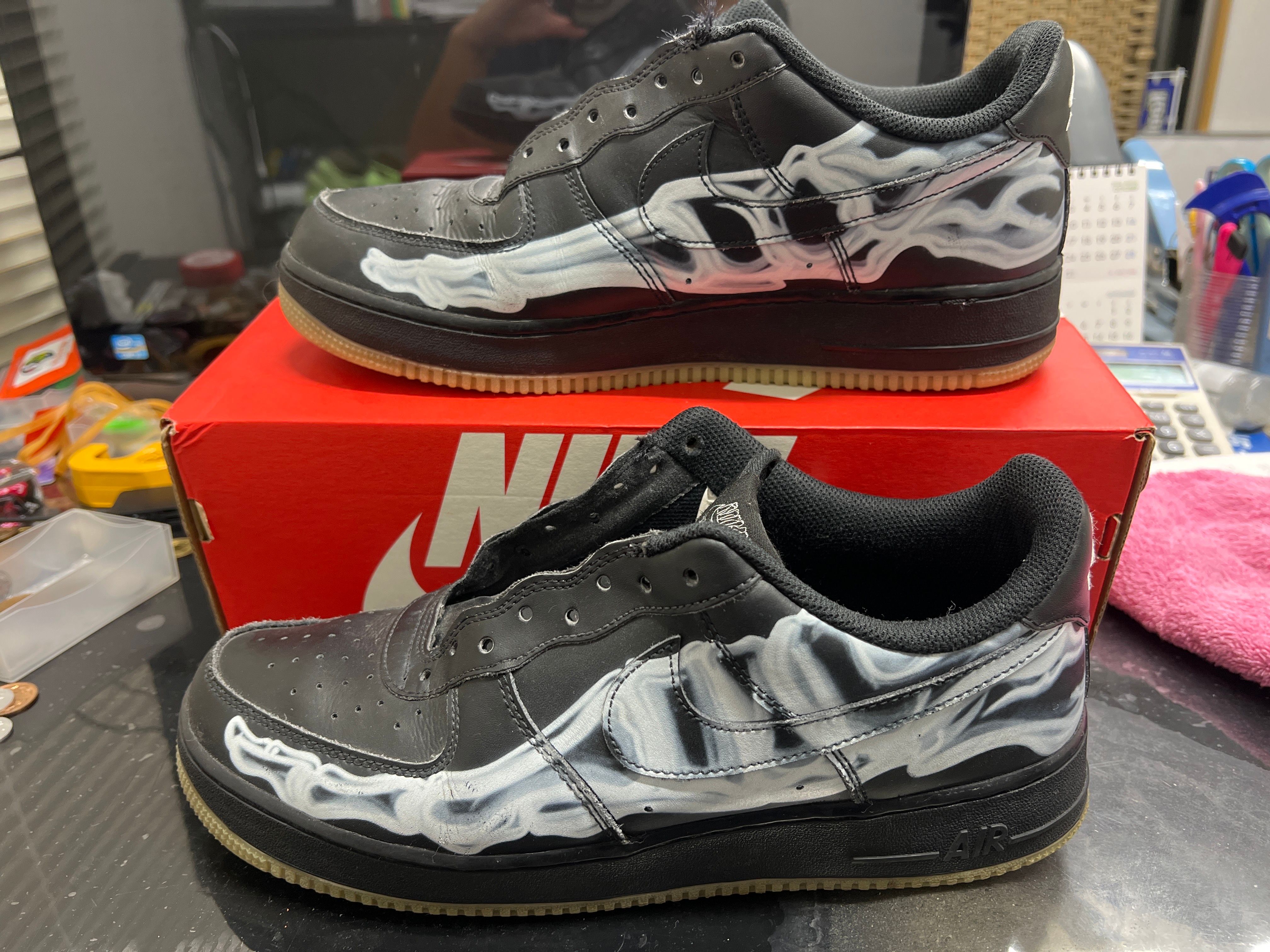 Nike Air Force 1 Low "Black Skeleton"