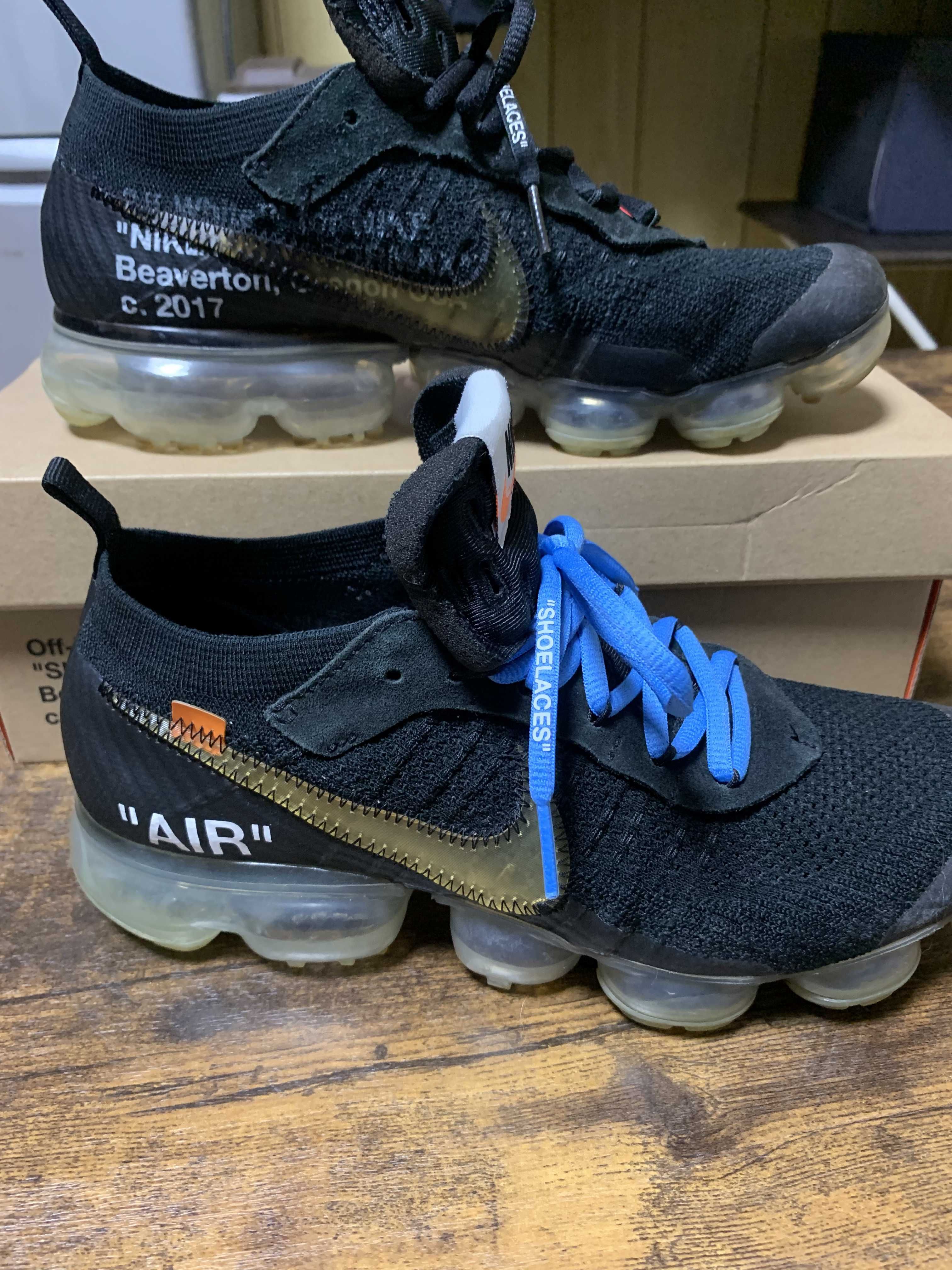 Off-White × Nike Air Vapormax "Black/Total Orange/Clear"