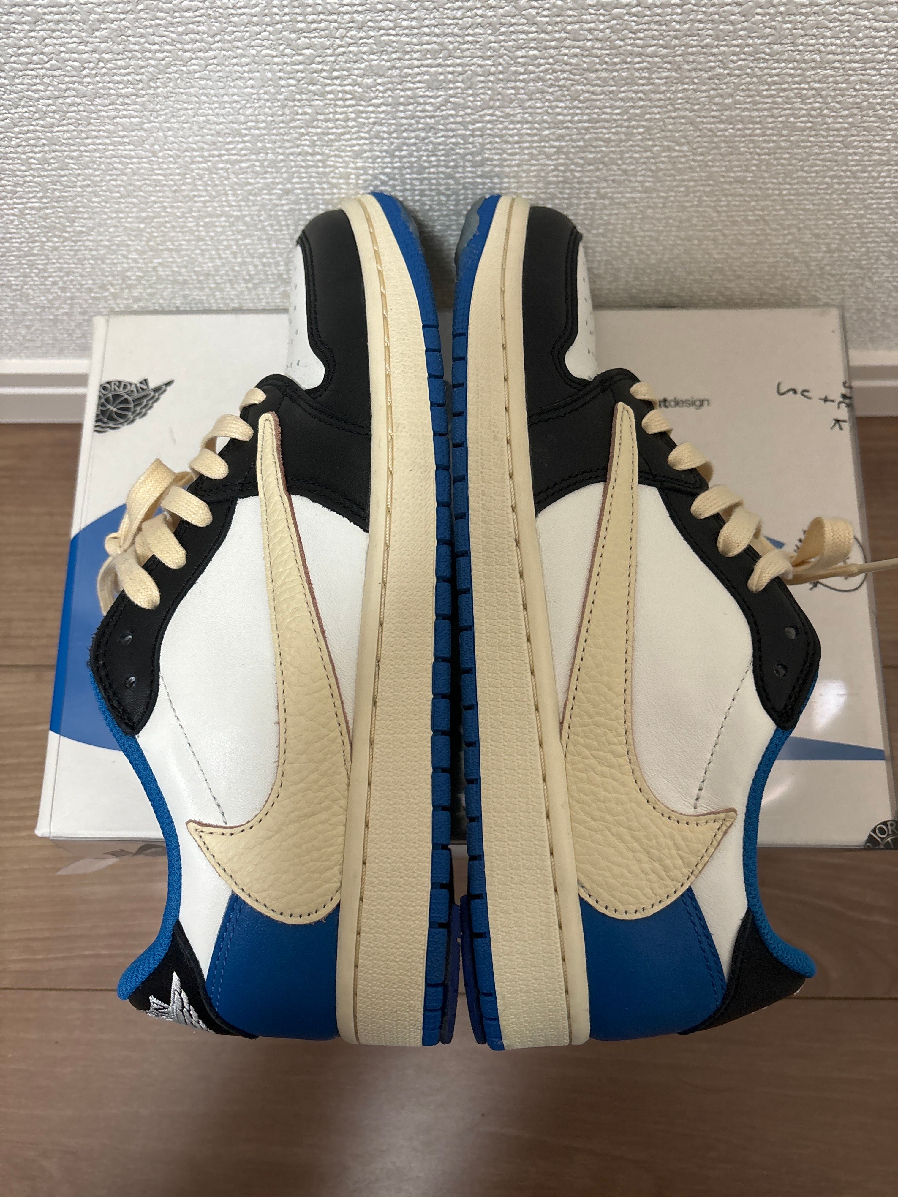 Travis Scott × fragment design × Nike Air Jordan 1 Low OG SP "Military Blue"