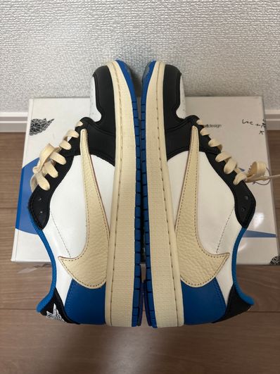 Travis Scott × fragment design × Nike Air Jordan 1 Low OG SP "Military Blue"