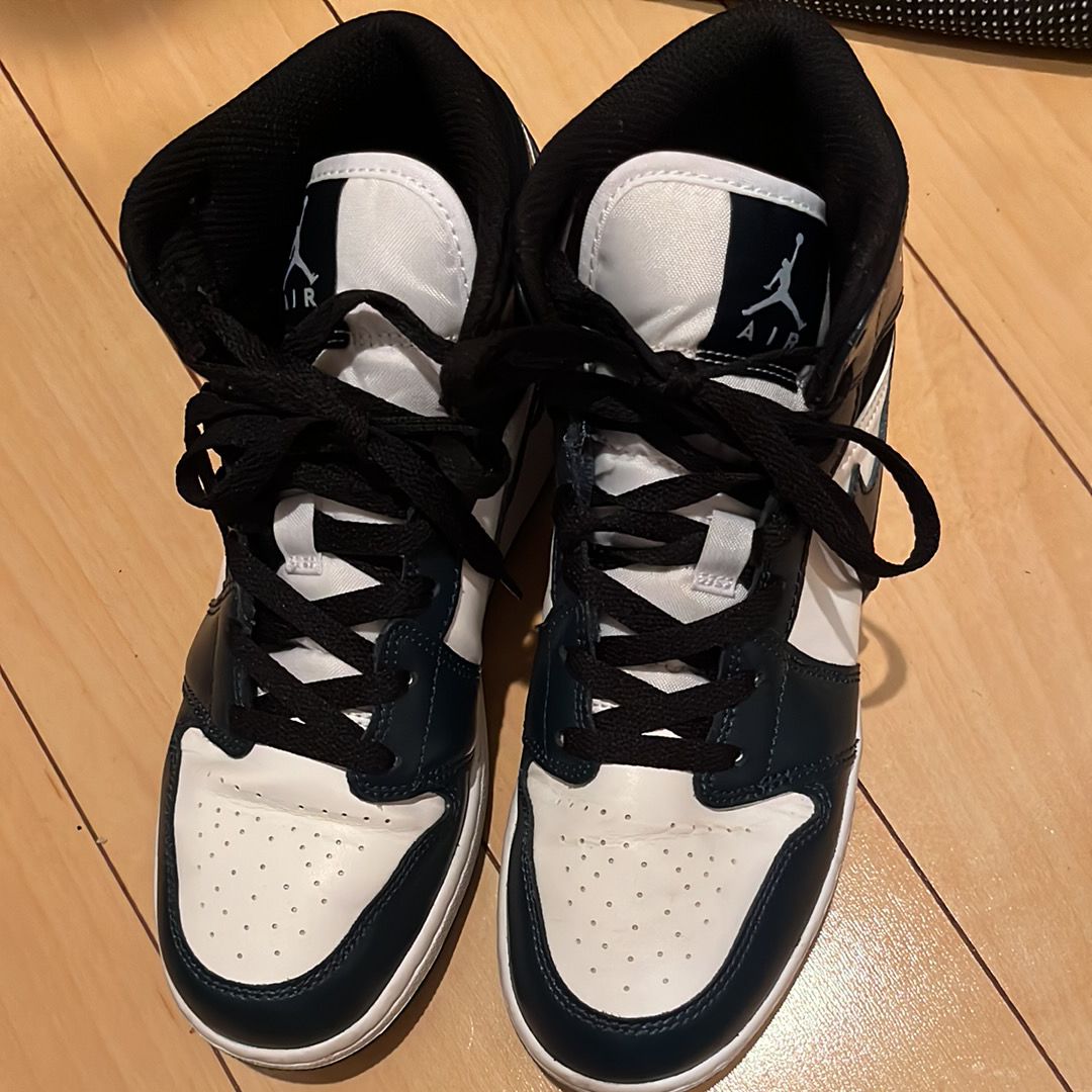 Nike GS Air Jordan 1 Mid "Dark Teal/Armory Navy"
