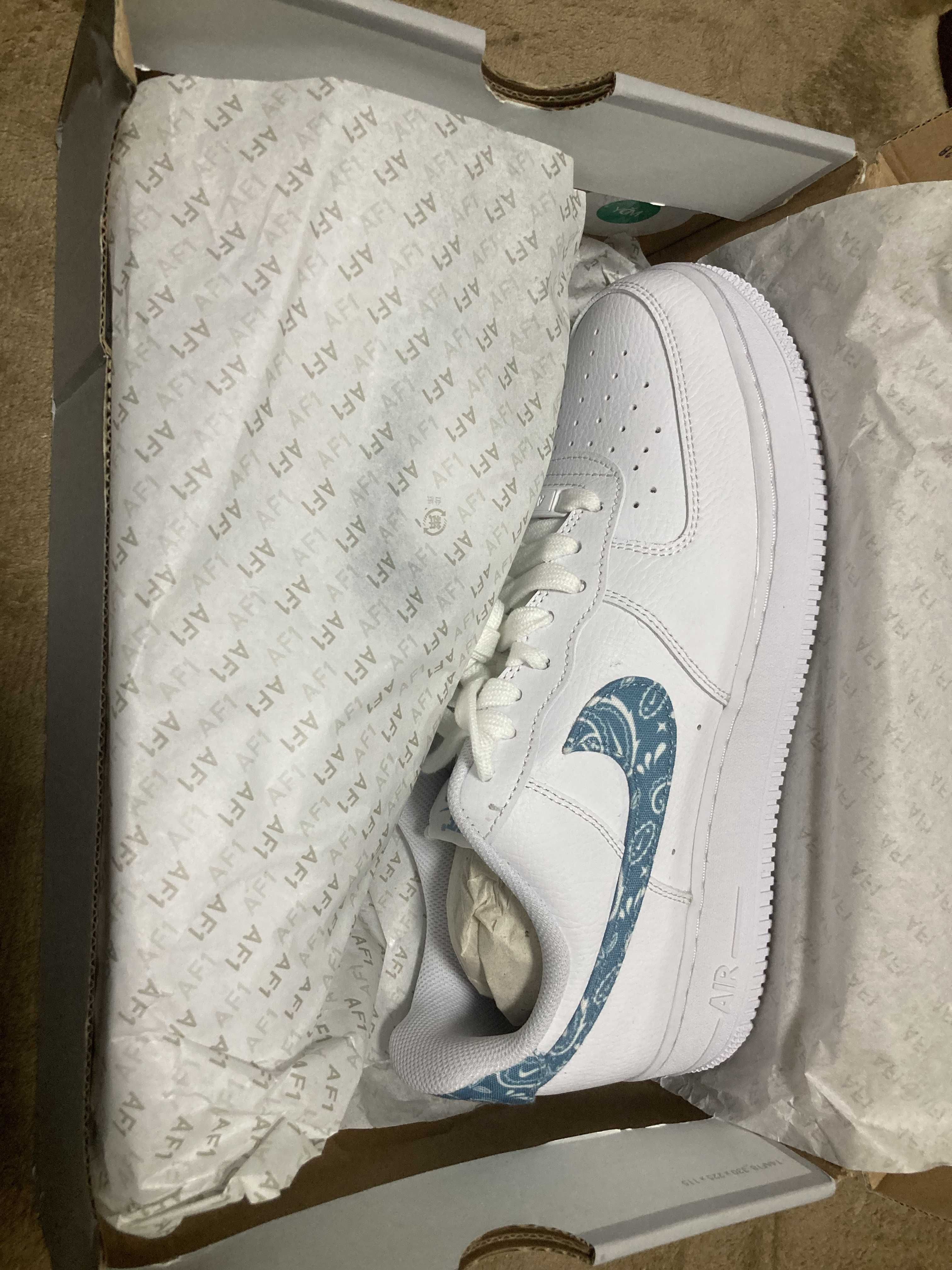 Nike Women's Air Force 1 Low '07 Essential "Blue Paisley"