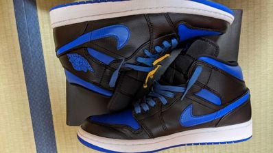 NIKE AIR JORDAN 1 MID "BLACK/BLUE"