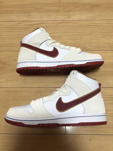 Nike Dunk High Pro "Sail/Team Crimson"