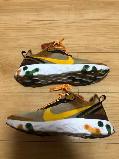 NIKE REACT ELEMENT 87 "ORANGE/GREEN"