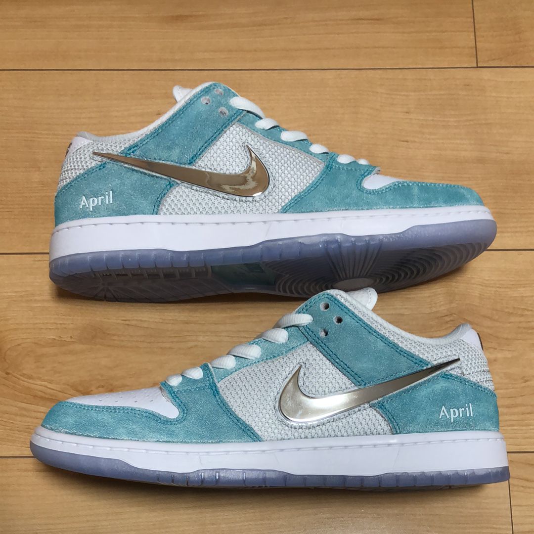 APRIL SKATEBOARDS × Nike SB Dunk Low Pro QS "White and Multi-Color"