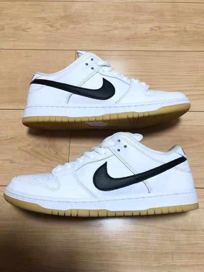 Nike SB Dunk Low Pro "White/Black-White-Gum Light Brown"