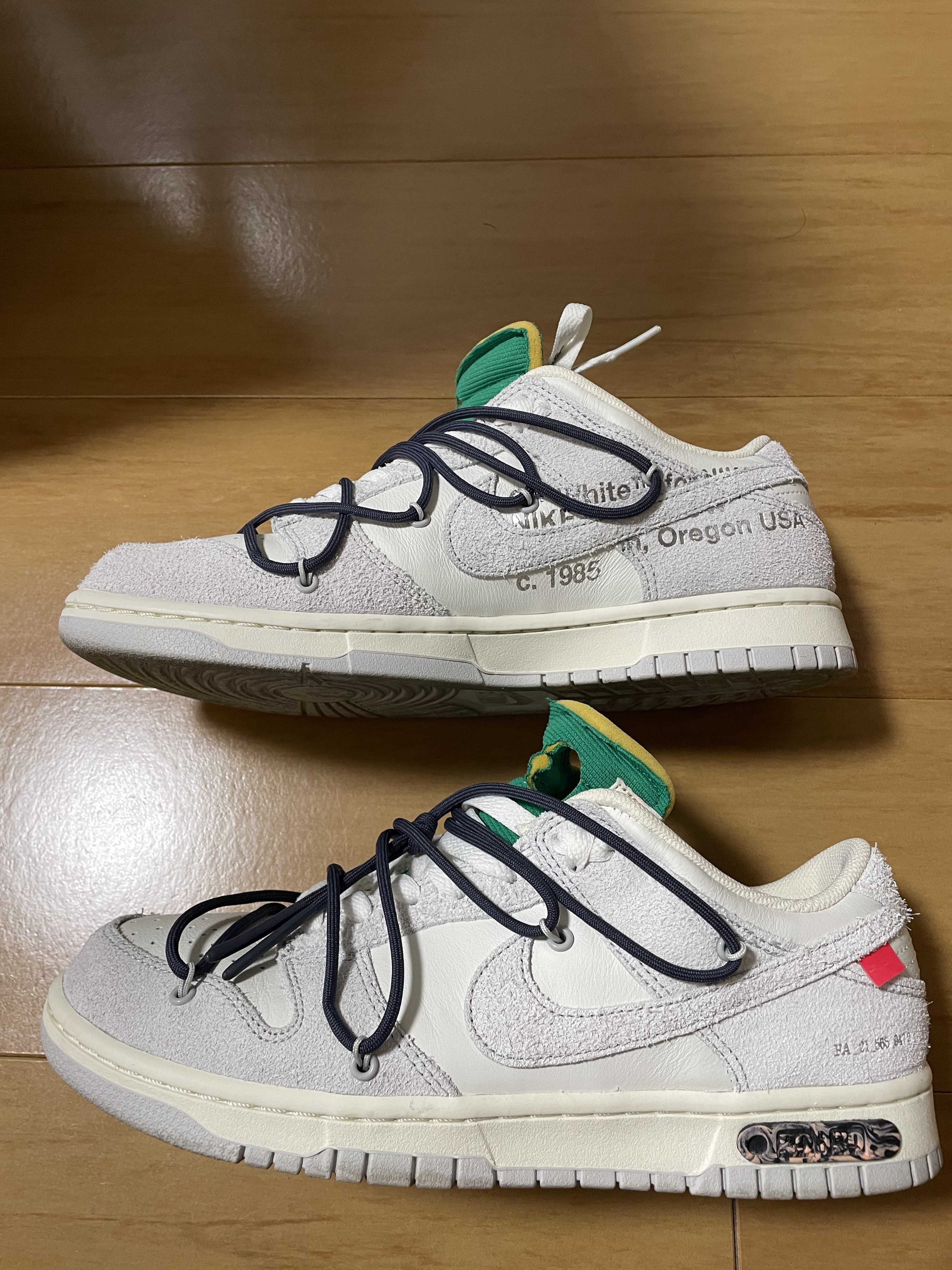 Off-White × Nike Dunk Low "Sail/Neutral Grey/Gridiron"