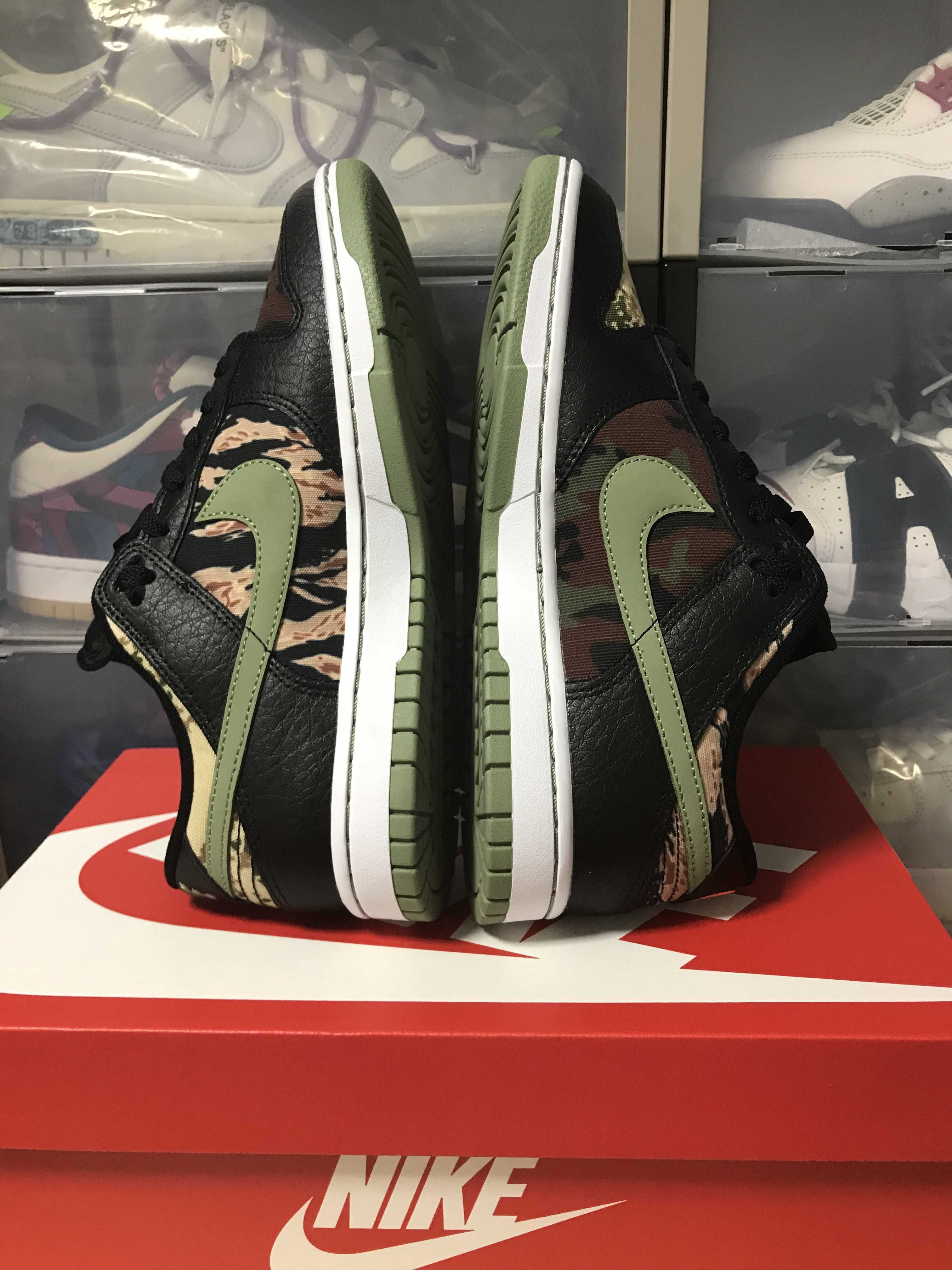 NIKE DUNK LOW SE "BLACK MULTI CAMO"