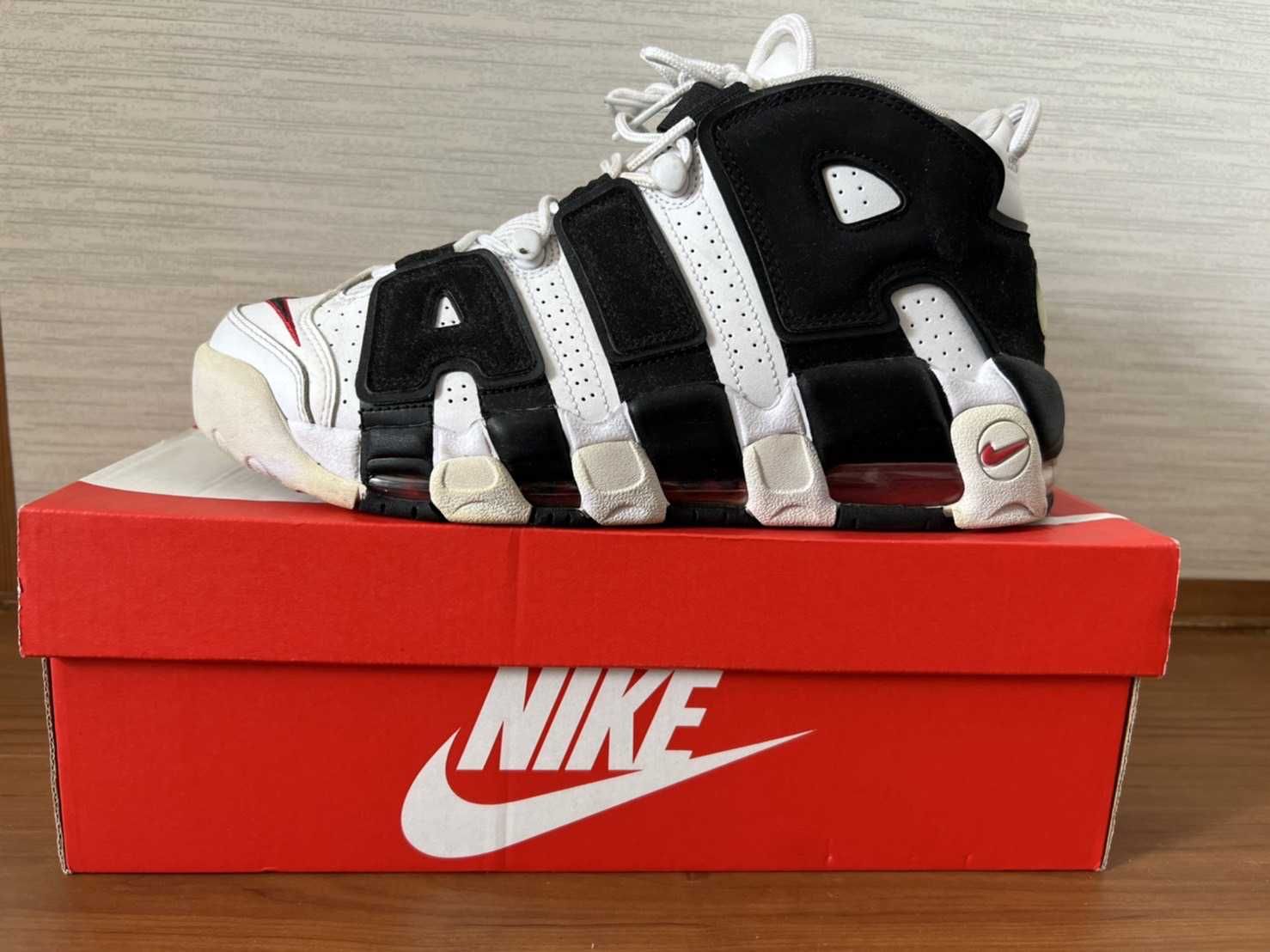 Nike Air More up Tempo "White/Black/University Red"(~2018)