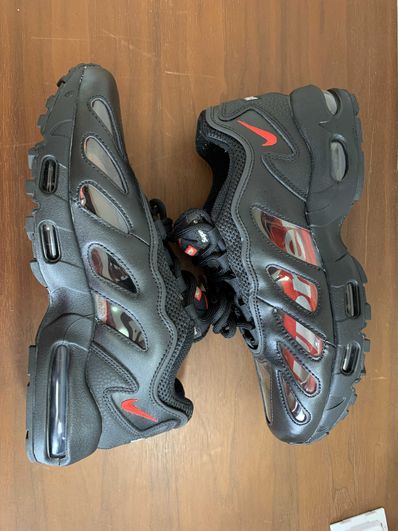 Supreme × Nike Air Max 96 "Black/Speed Red/Clear"