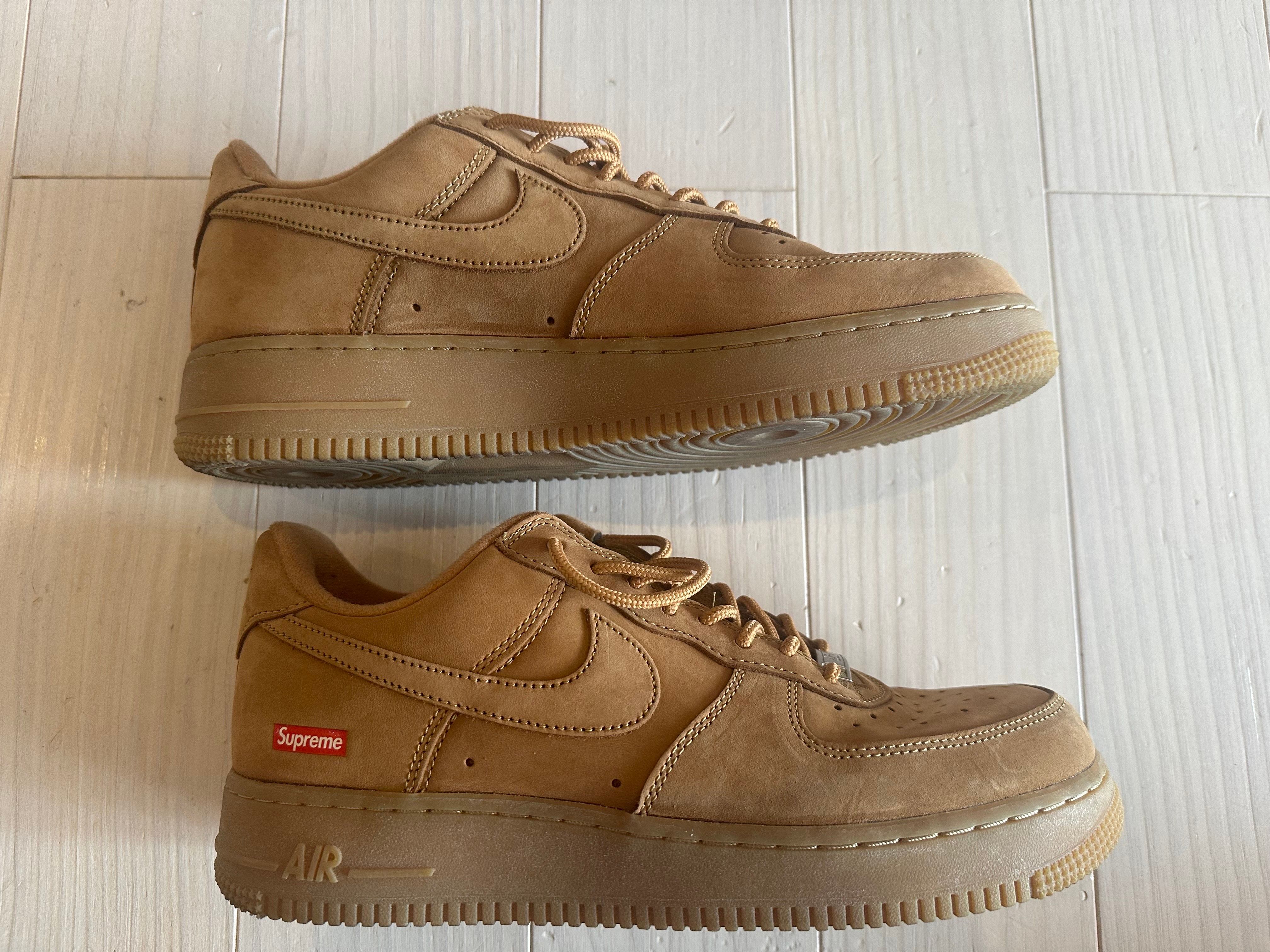 Supreme × Nike Air Force 1 Low "Flax/Wheat"