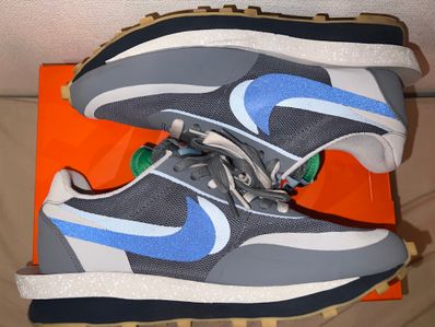 CLOT × Sacai × Nike LD Waffle "Grey Obsidian/Cool Grey"