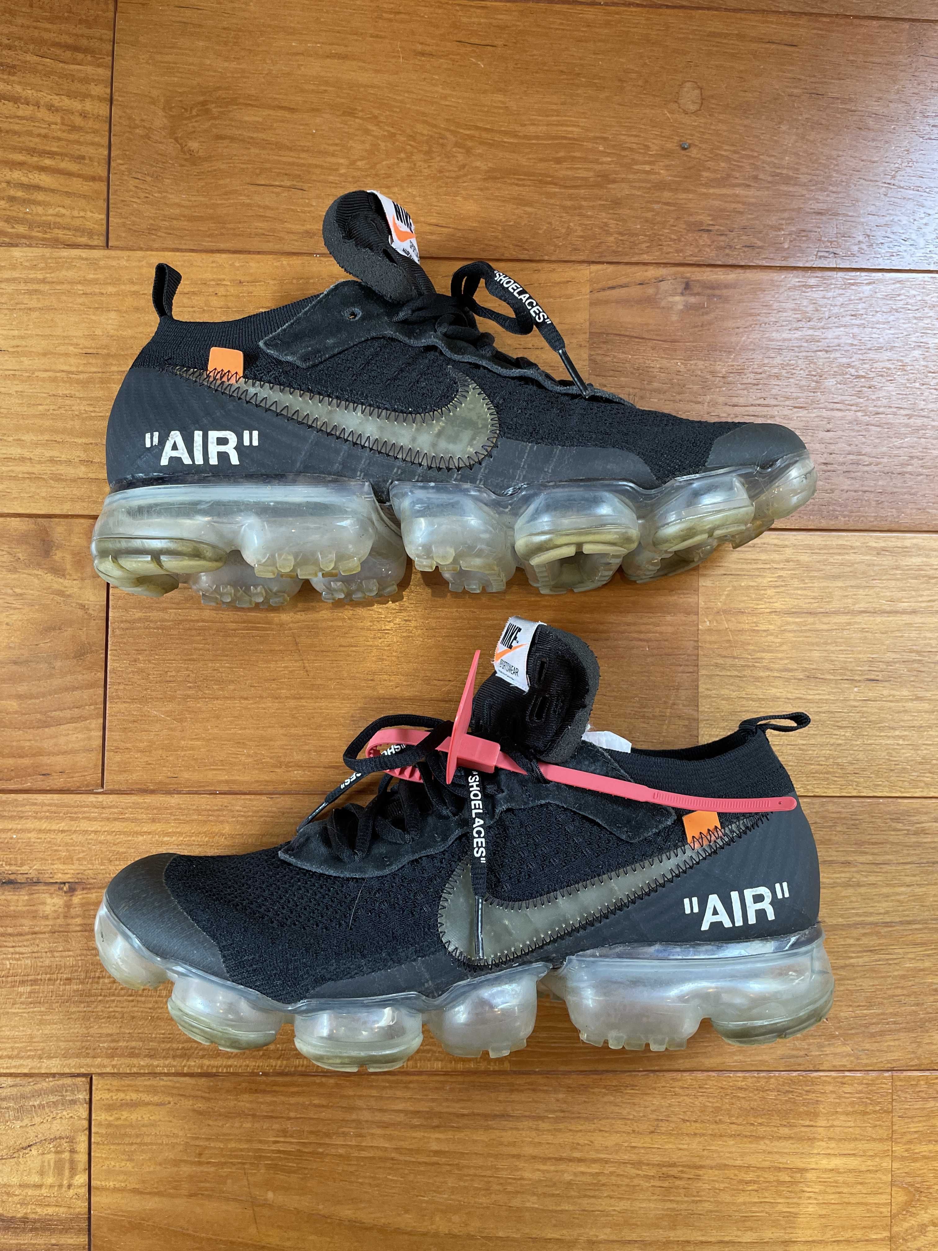 Off-White × Nike Air Vapormax "Black/Total Orange/Clear"