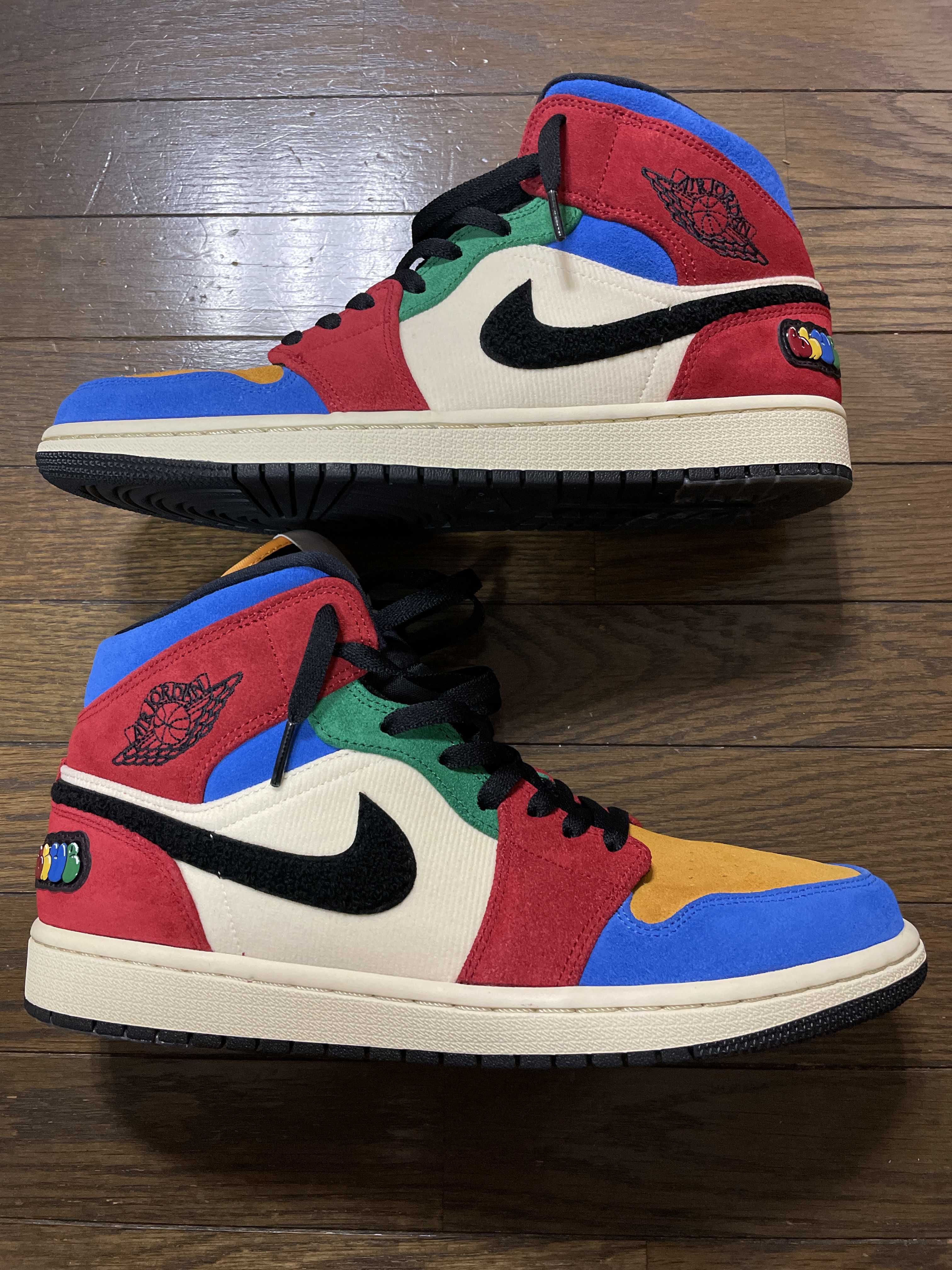 BLUE THE GREAT×NIKE AIR JORDAN 1 MID FEARLESS "MULTI"