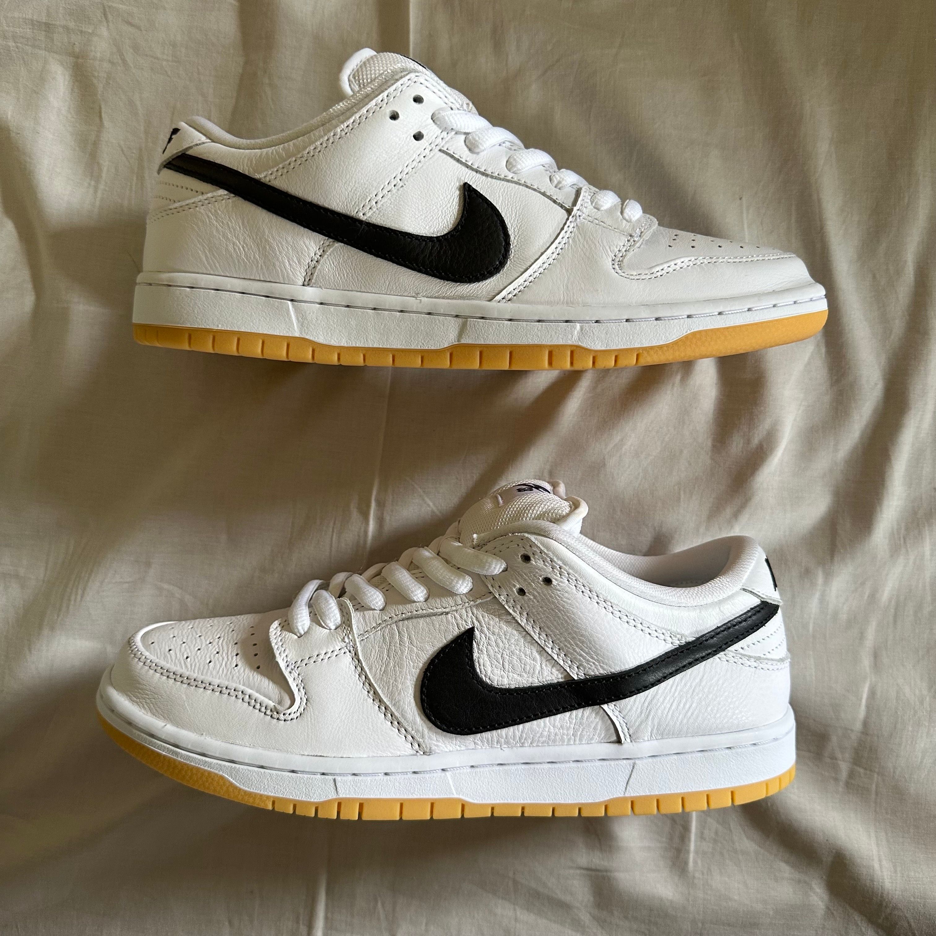 Nike SB Dunk Low Pro "White/Black-White-Gum Light Brown"
