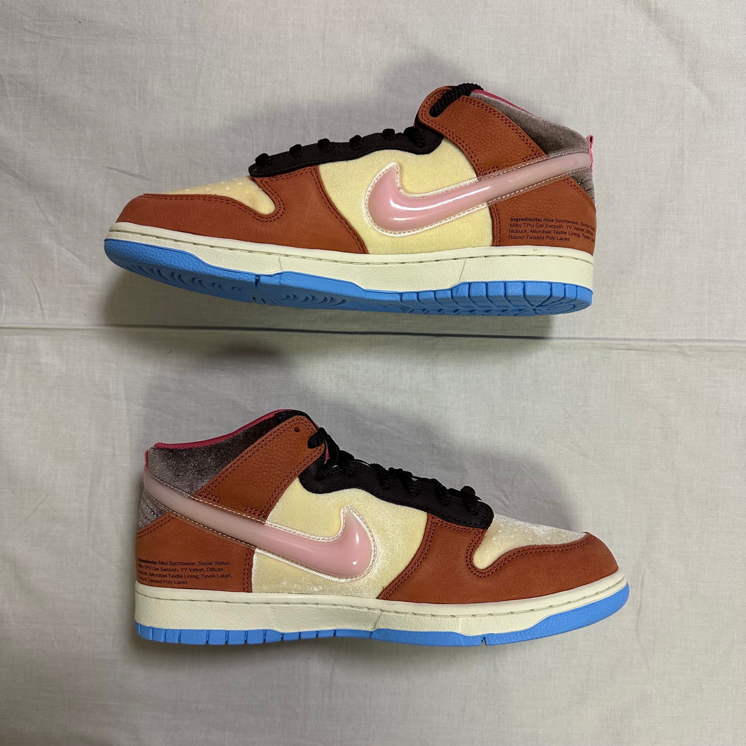 Social Status × Nike Dunk Mid "Chocolate Milk"