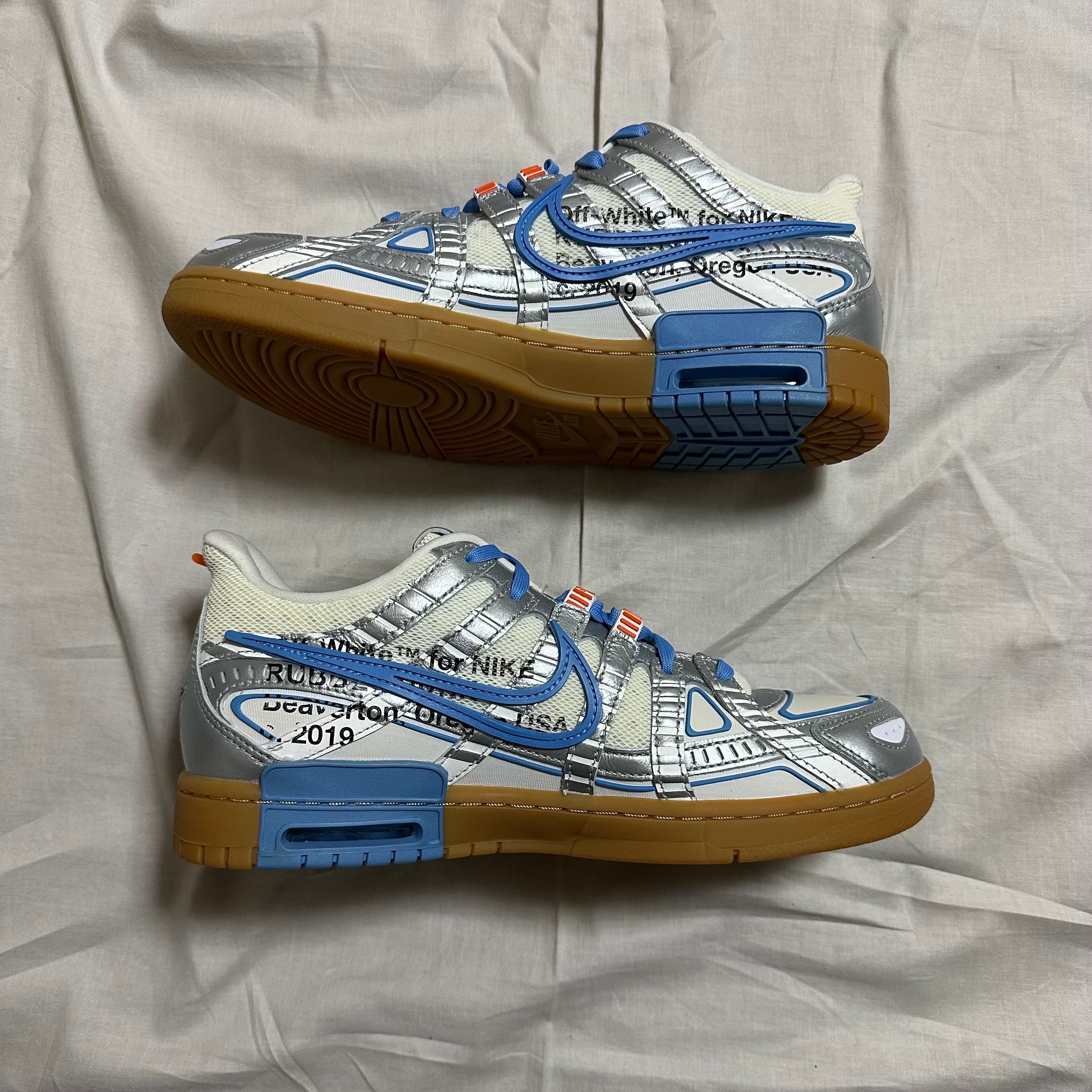 Off-White × Nike Air Rubber Dunk "White/University Blue" 